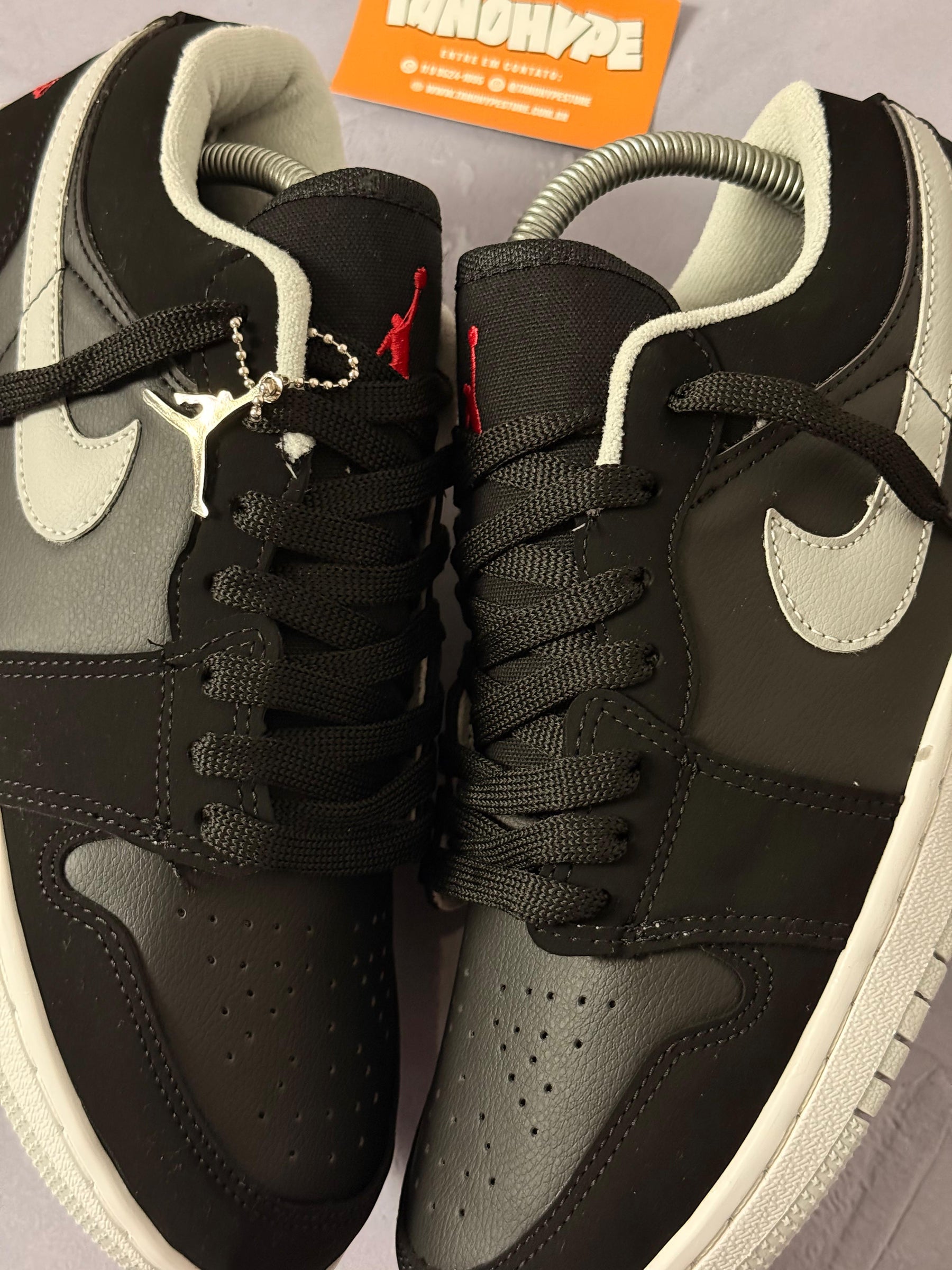 Tênis Nike Air Jordan Low 1 - Cinza Escuro
