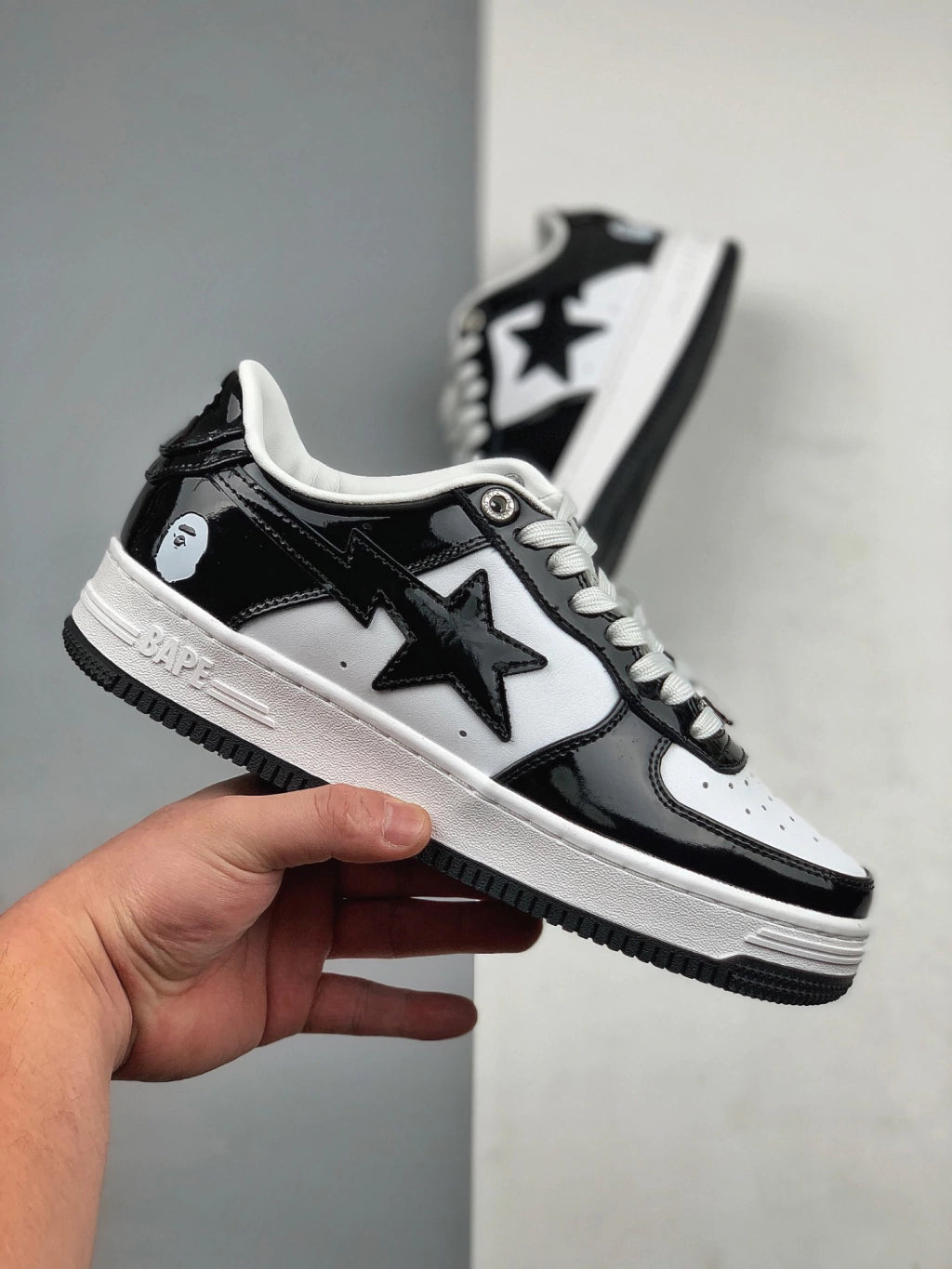 Tênis Bape Sta Low - Preto/Branco