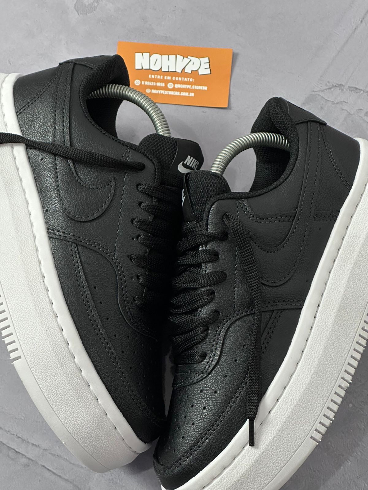 Tênis Nike Court Vision Alta - Preto/Branco
