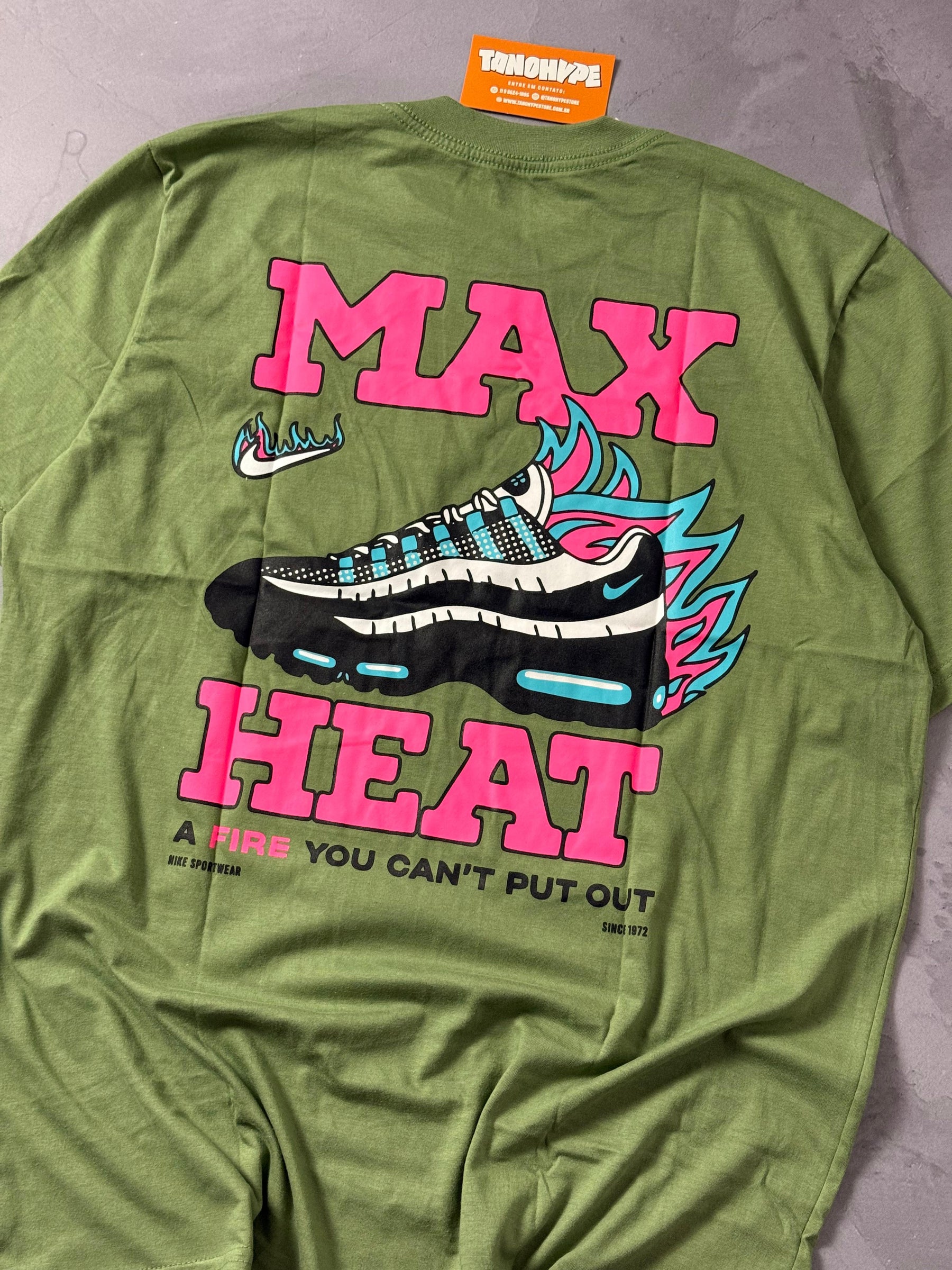 Camiseta Nike Max Heat - Verde