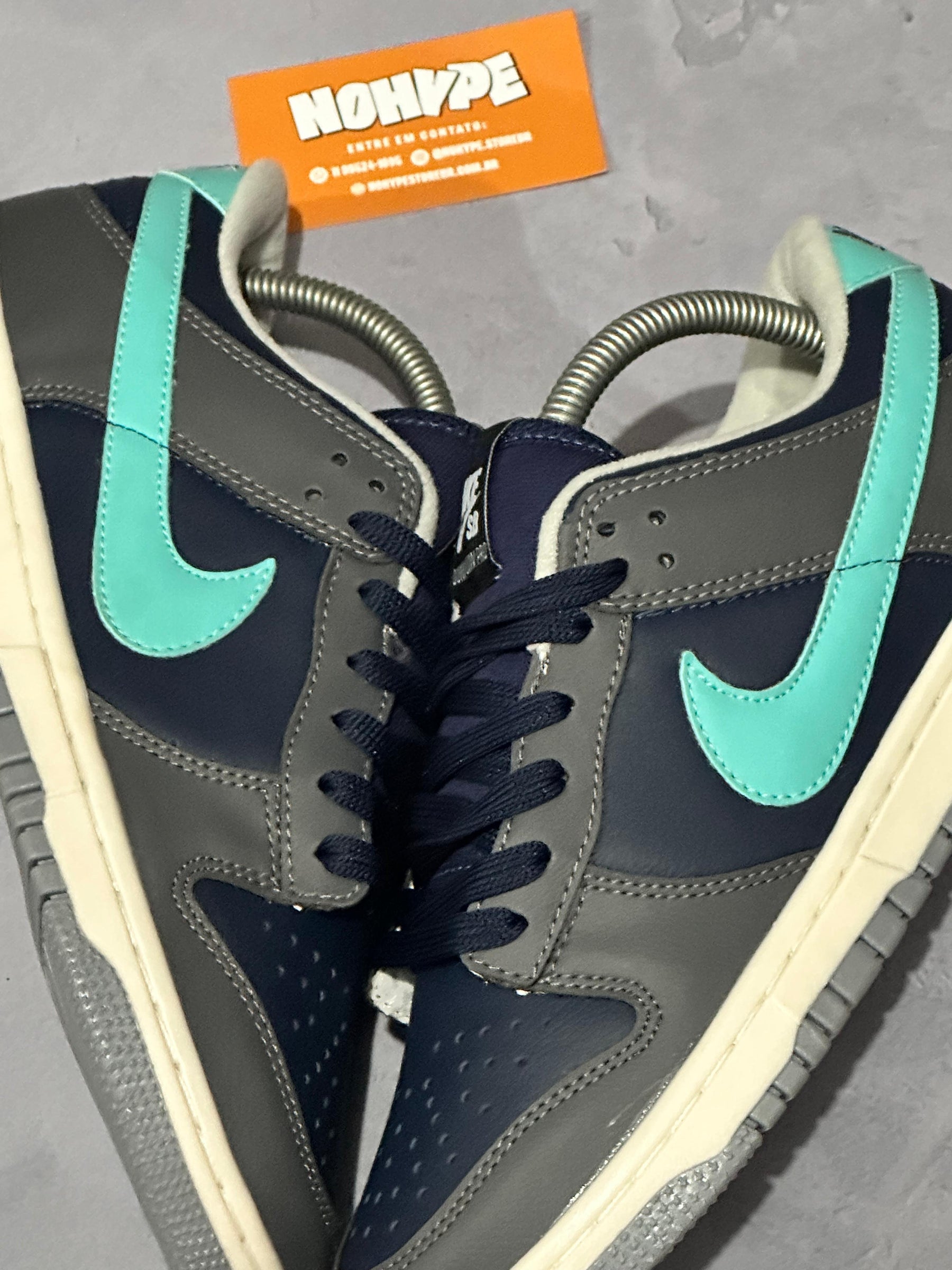 Tênis Nike Dunk Retrô - Cinza/Azul