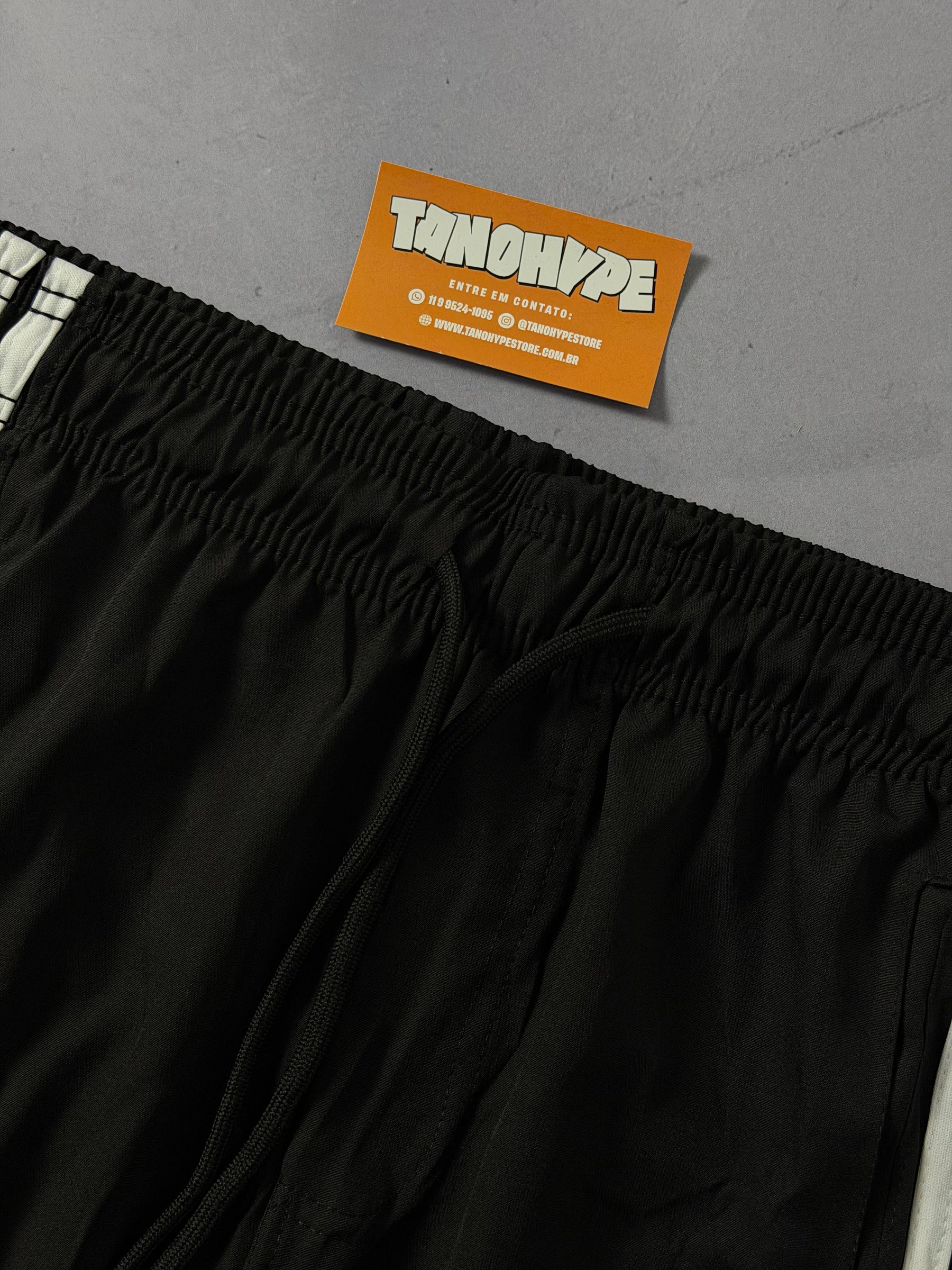 Shorts Tactel Adidas - Preto