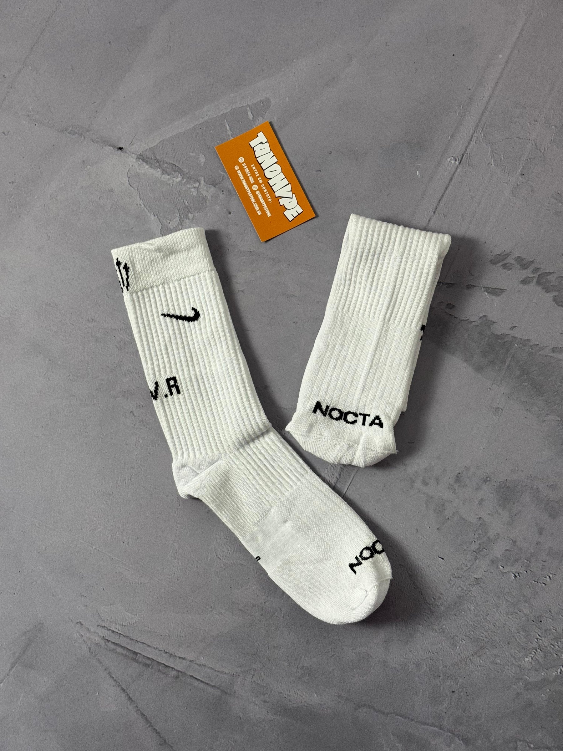 Meia Cano Alto Nike x Nocta - Branca