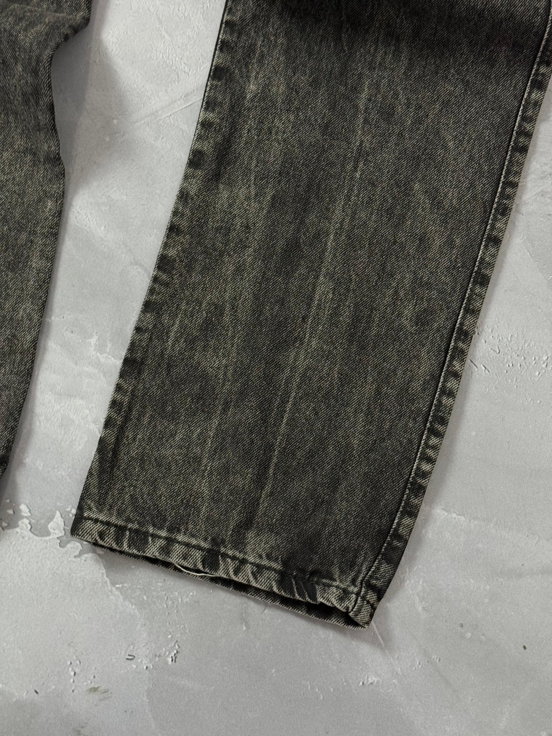 Calça Cargo Reta - Jeans Estonado