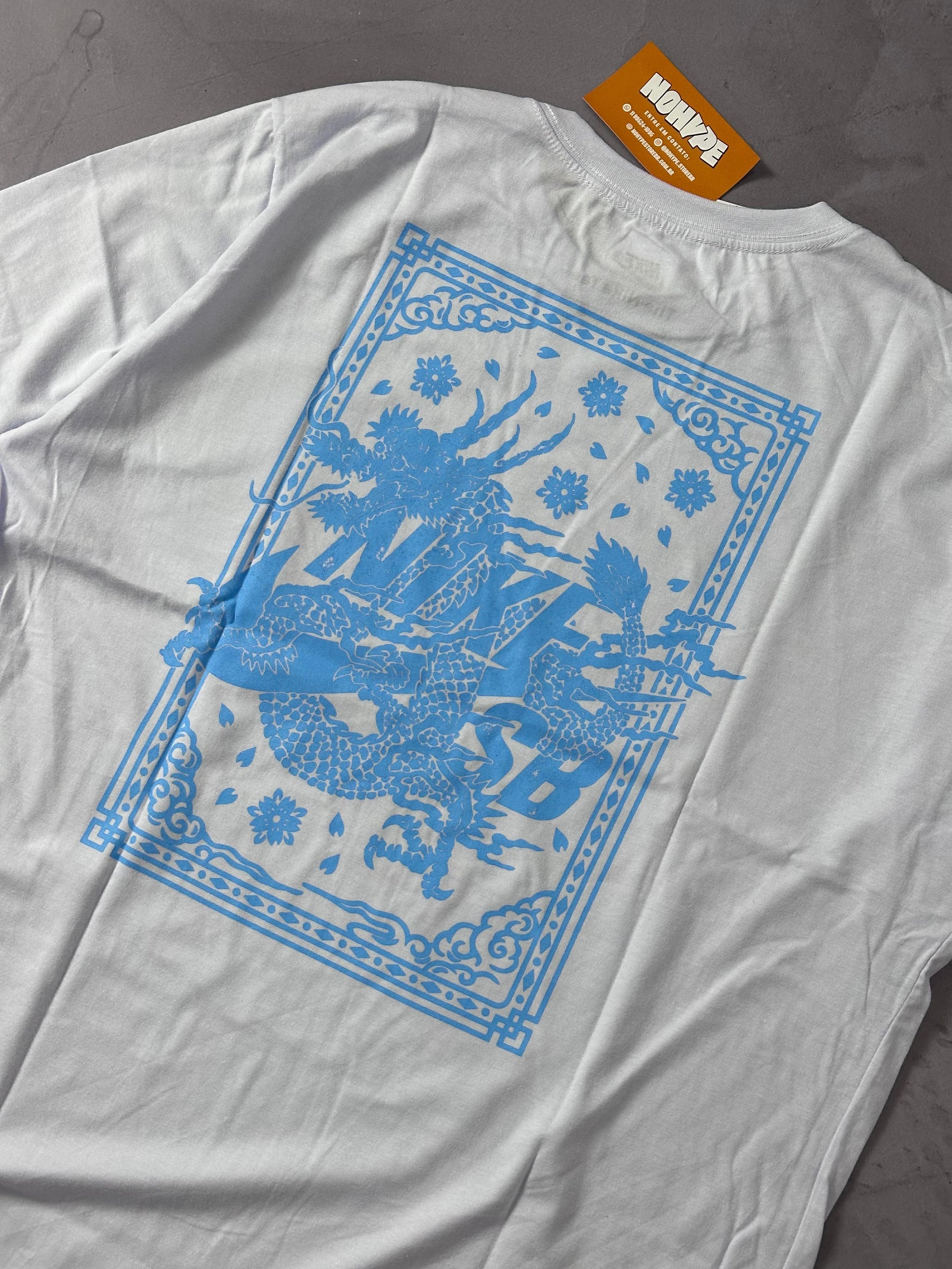 Camiseta Nike Sb Dragon - Branco/Azul