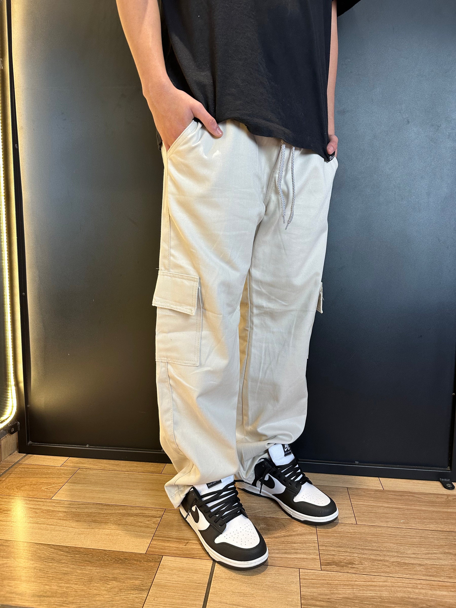 Calça Cargo Reta - Areia
