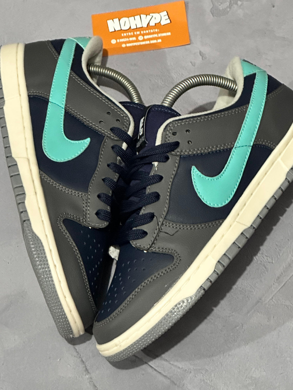 Tênis Nike Dunk Retrô - Cinza/Azul