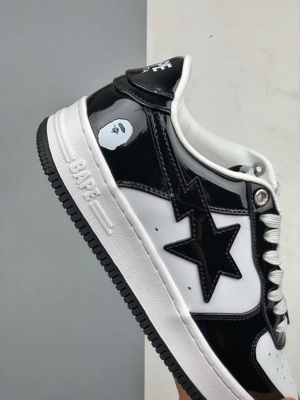 Tênis Bape Sta Low - Preto/Branco