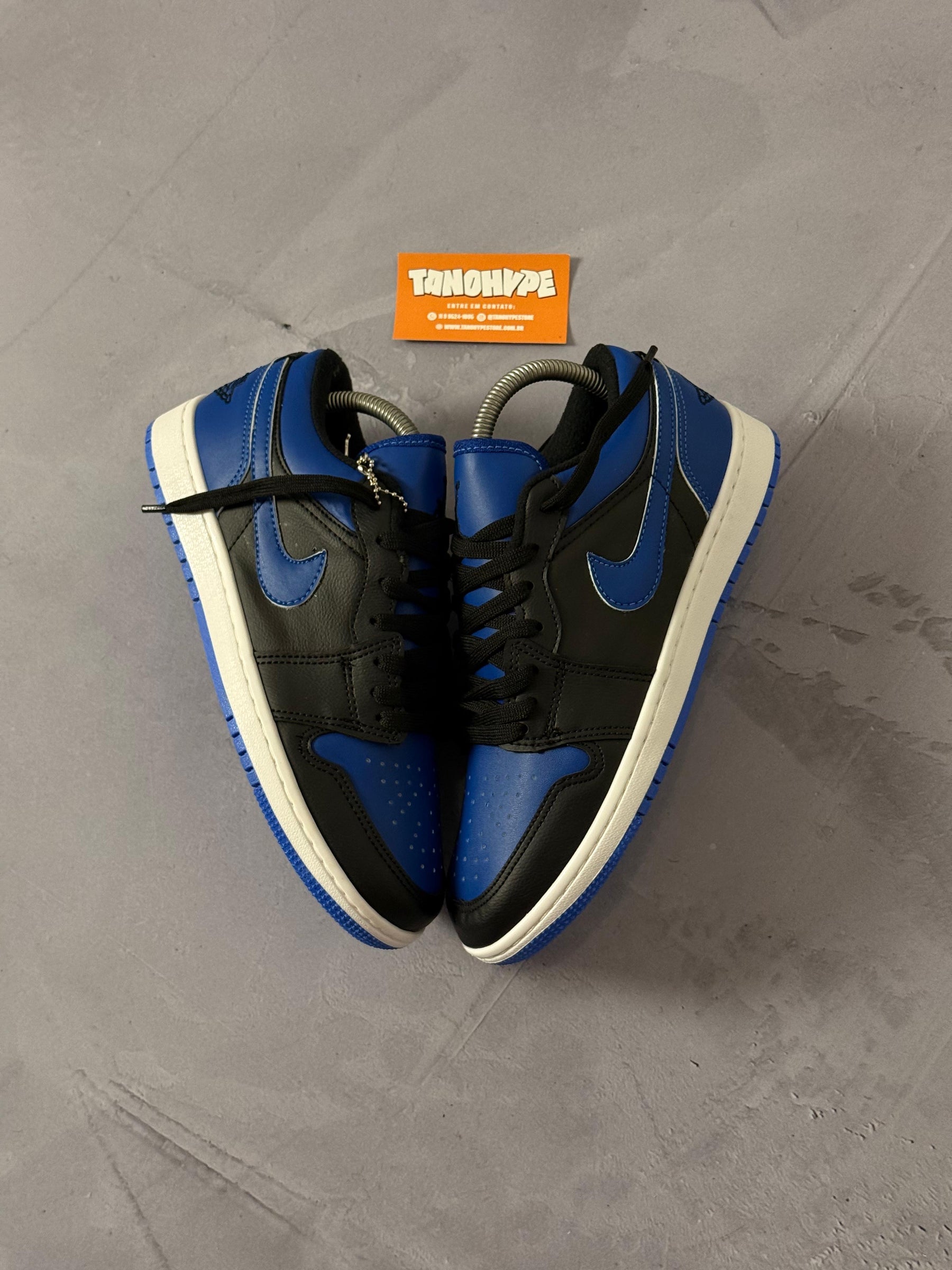 Tênis Nike Air Jordan Low 1 - Azul/Preto