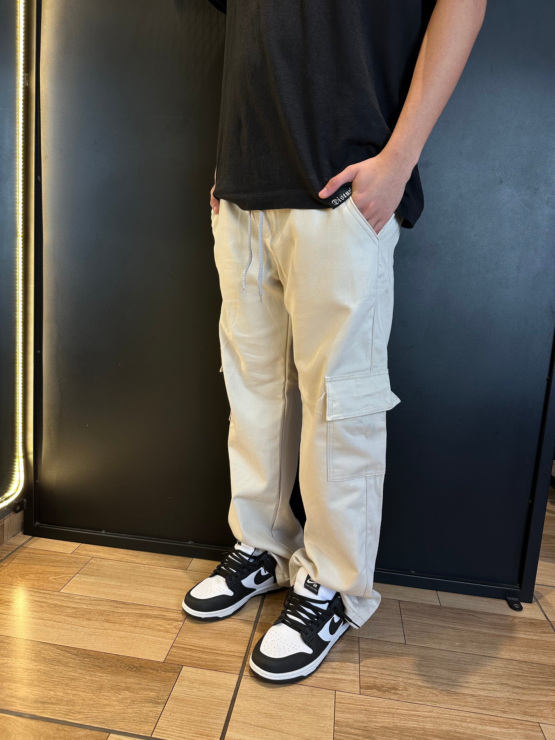 Calça Cargo Reta - Areia