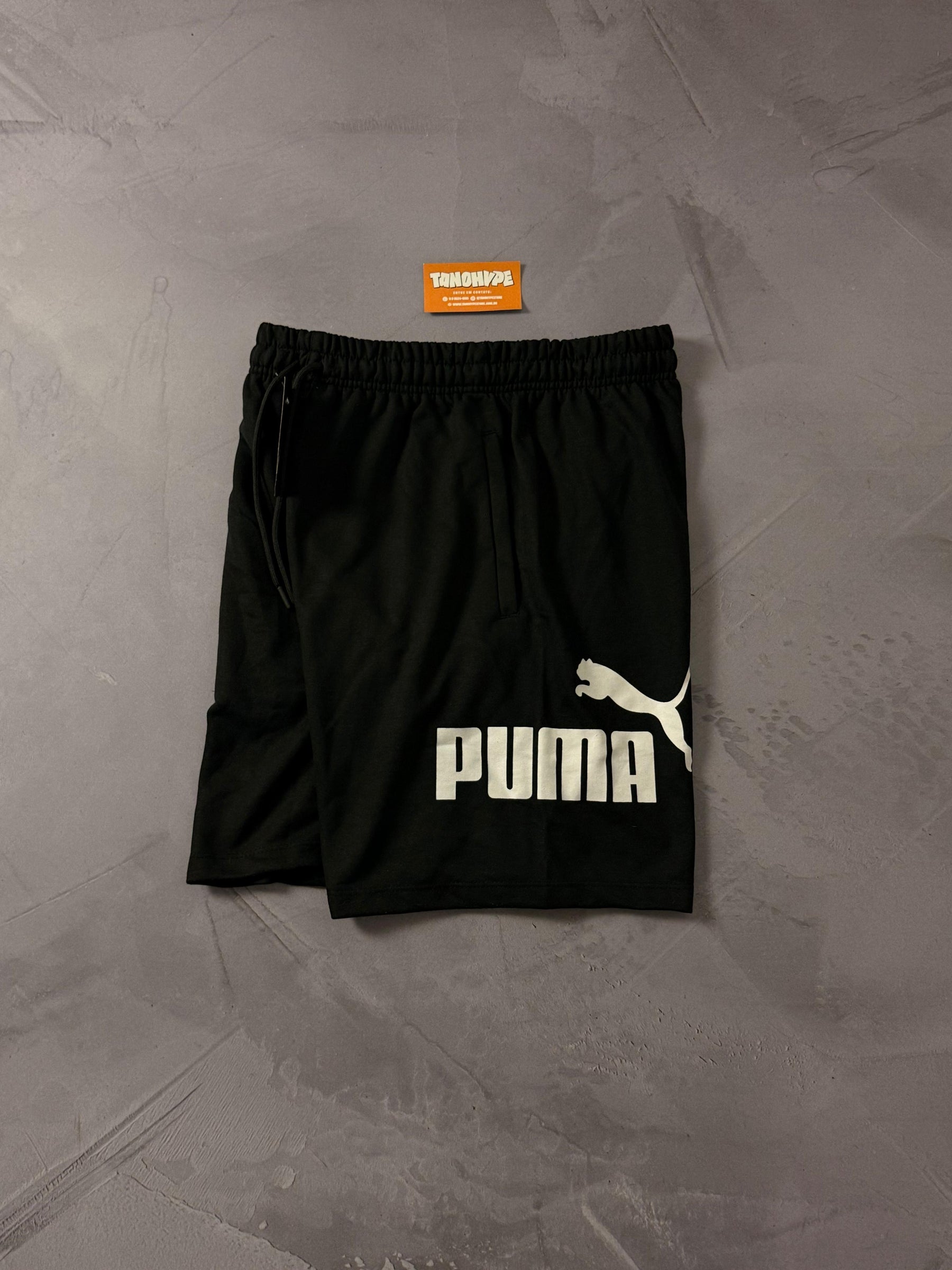Shorts Moletom Puma - Preto