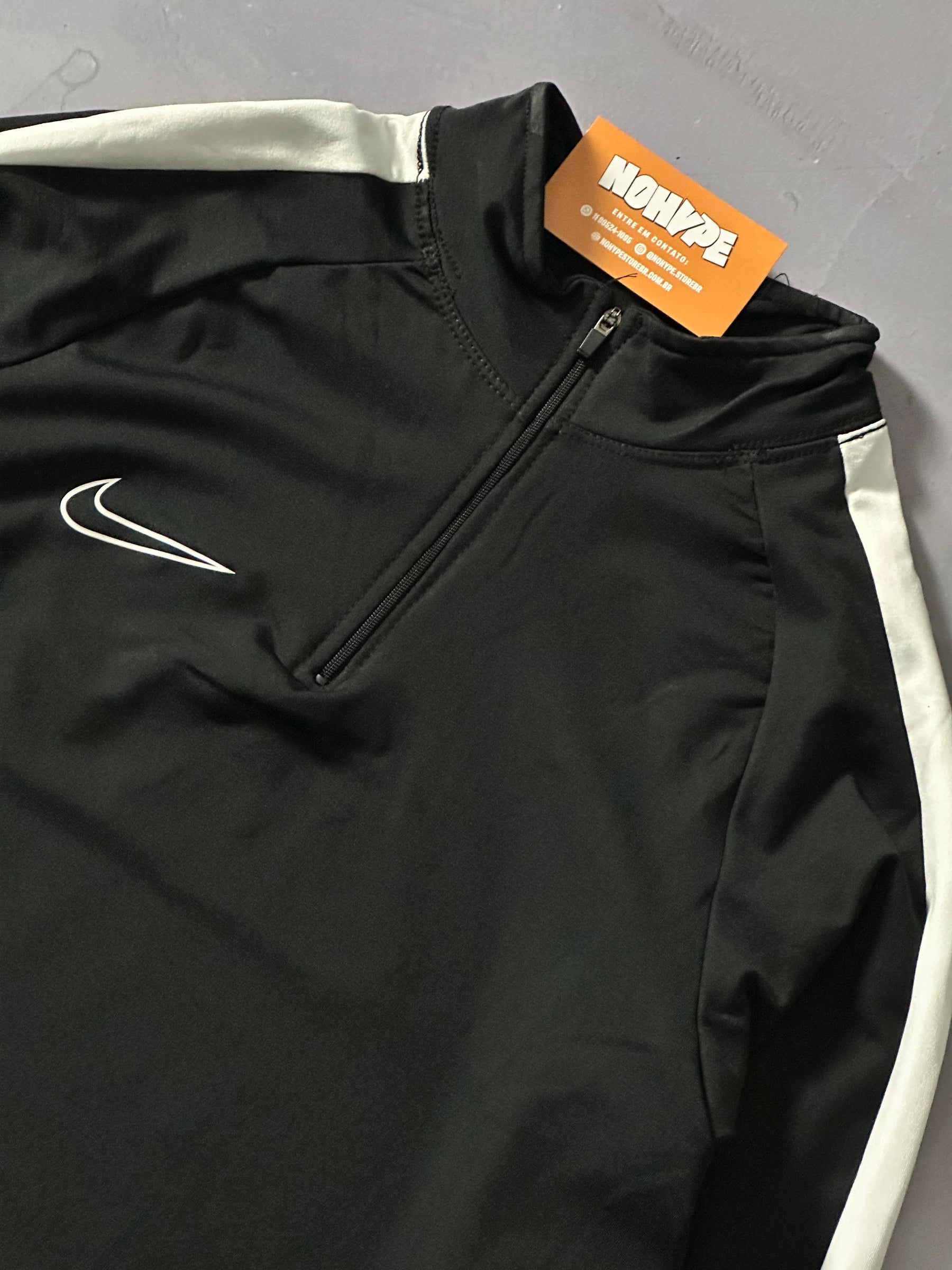 Camiseta Nike Manga Longa Dri Fit - Preto