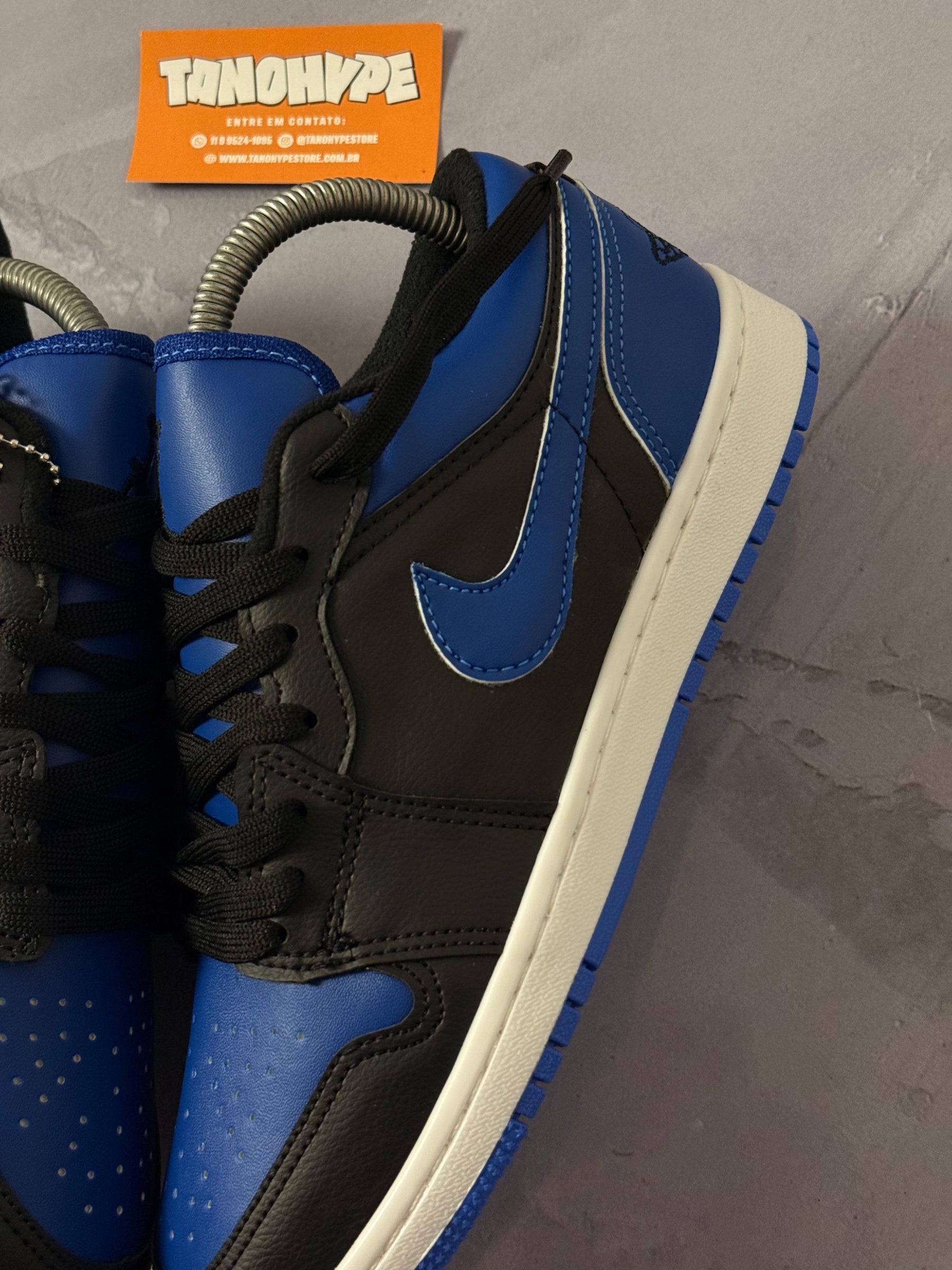 Tênis Nike Air Jordan Low 1 - Azul/Preto