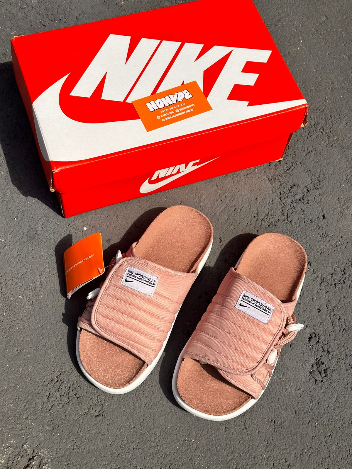 Chinelo Slide Asuna 2.0 Nike - Rosa