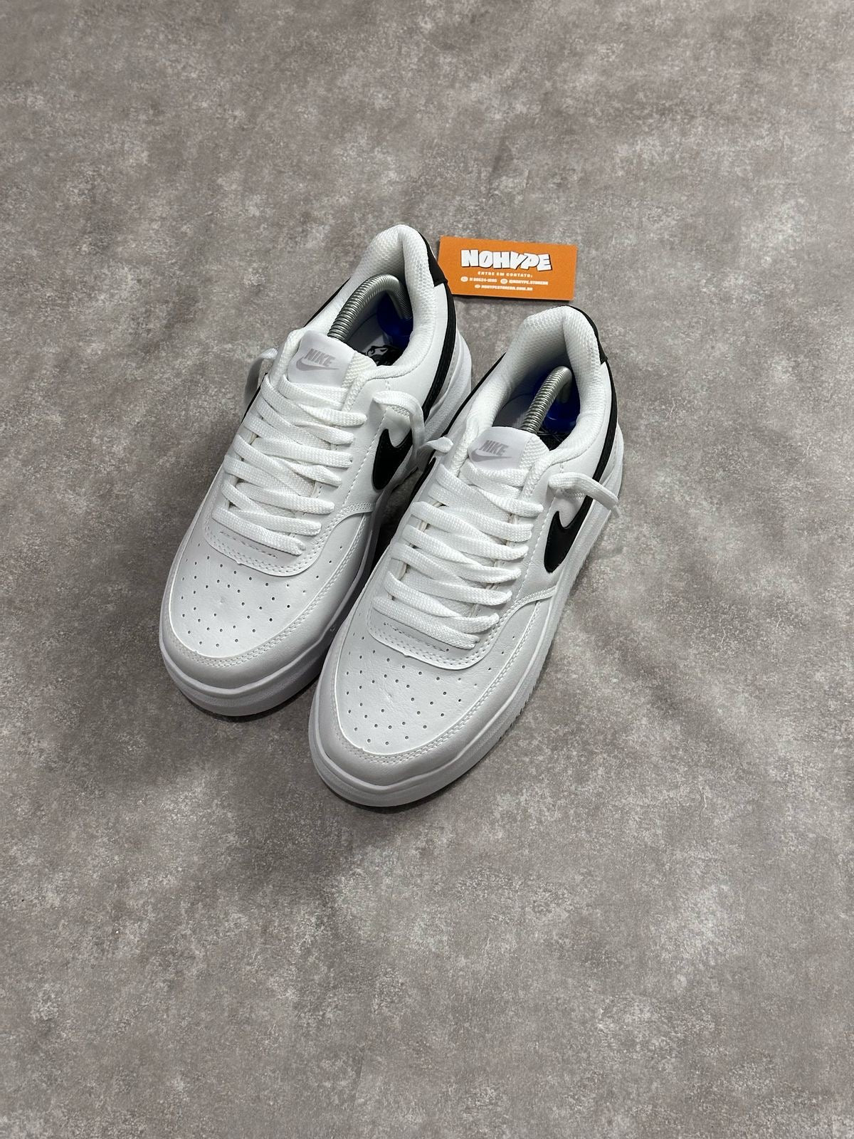 Tênis Nike Court Vision Alta - Branco/Preto