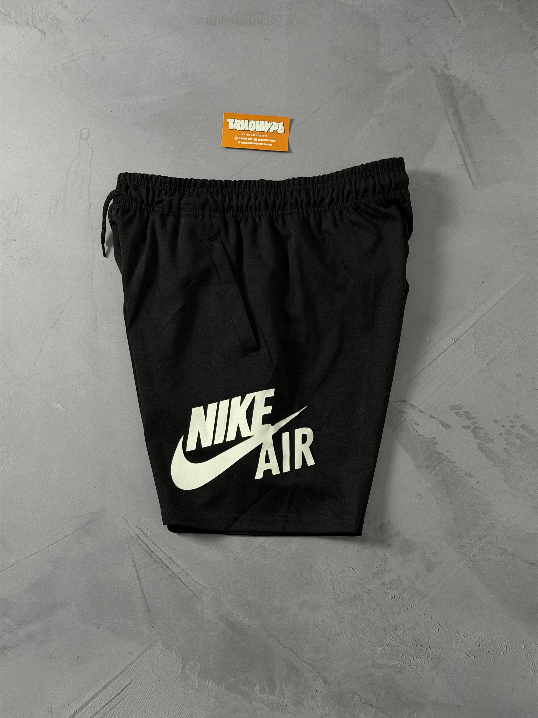 Shorts Moletom Nike Air - Preto