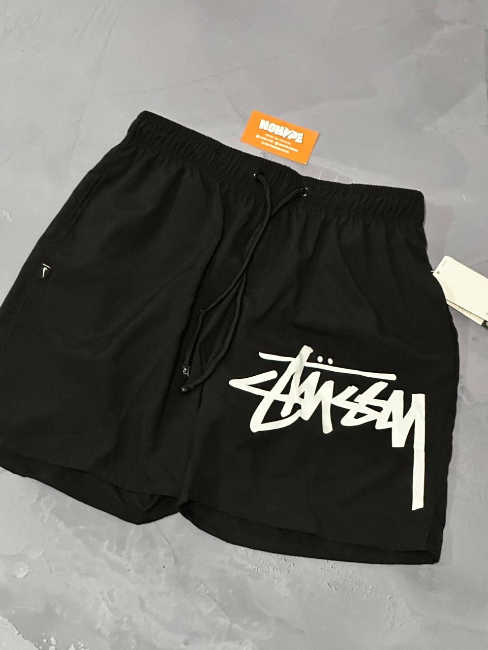 Shorts Tactel Nike x Stussy - Preto
