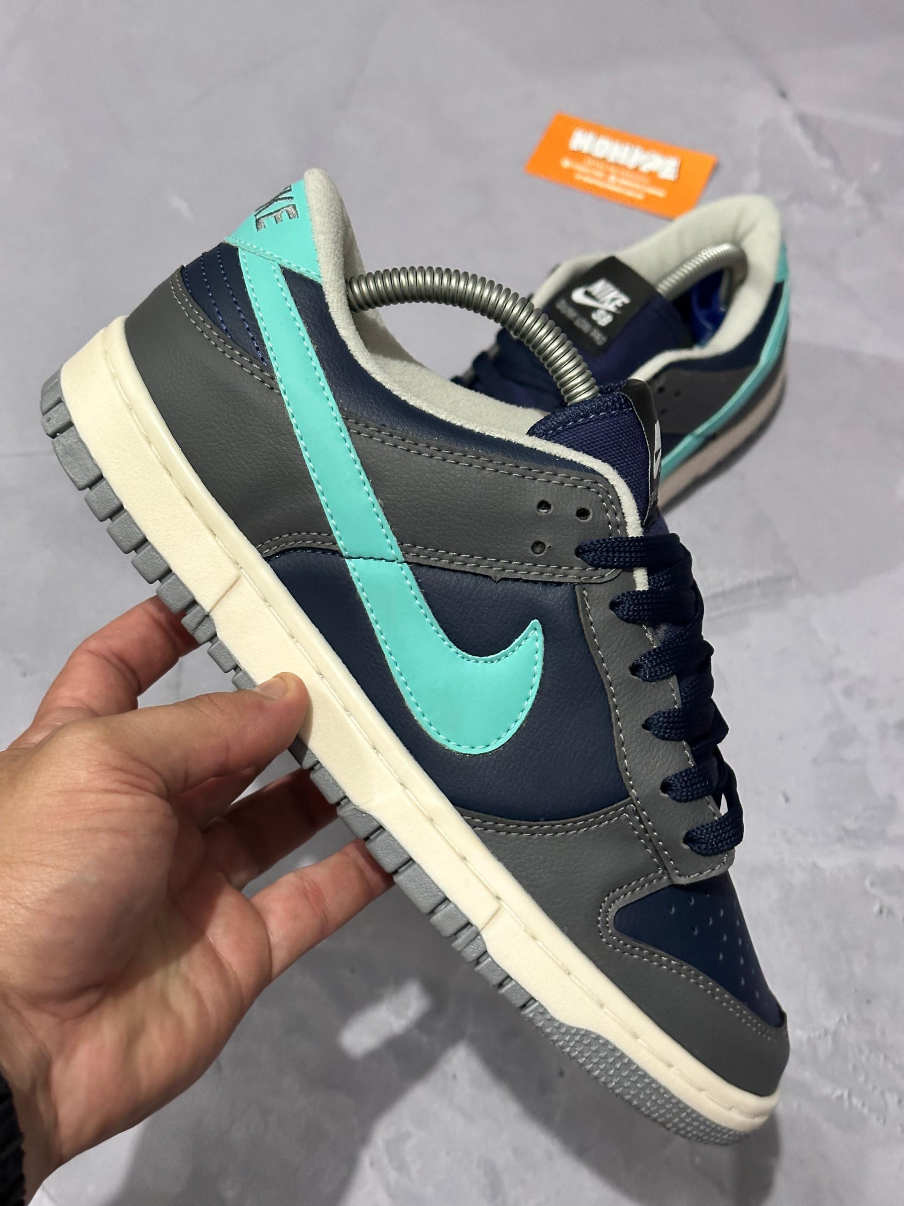 Tênis Nike Dunk Retrô - Cinza/Azul