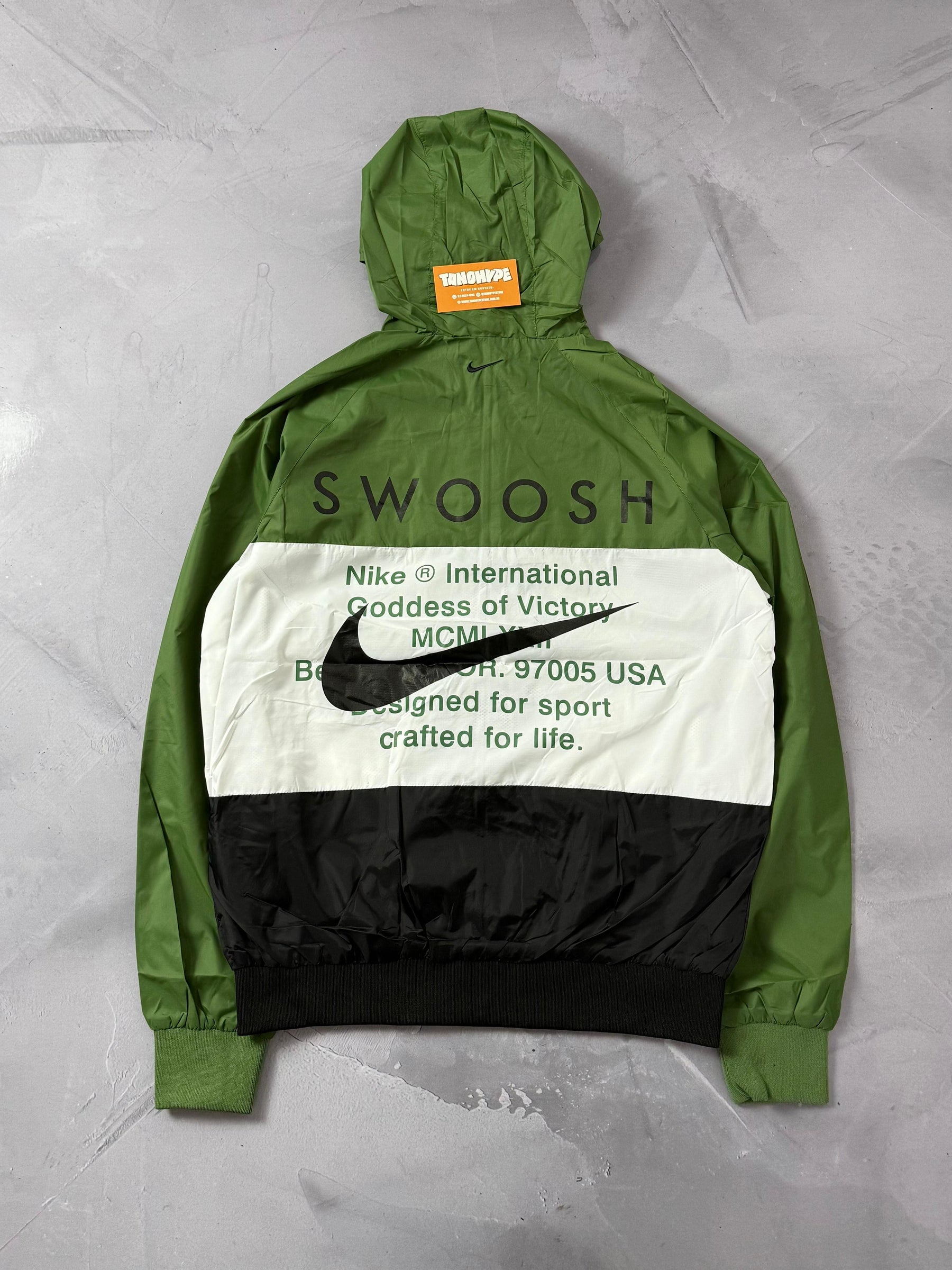 Corta Vento Nike Double Swoosh - Verde