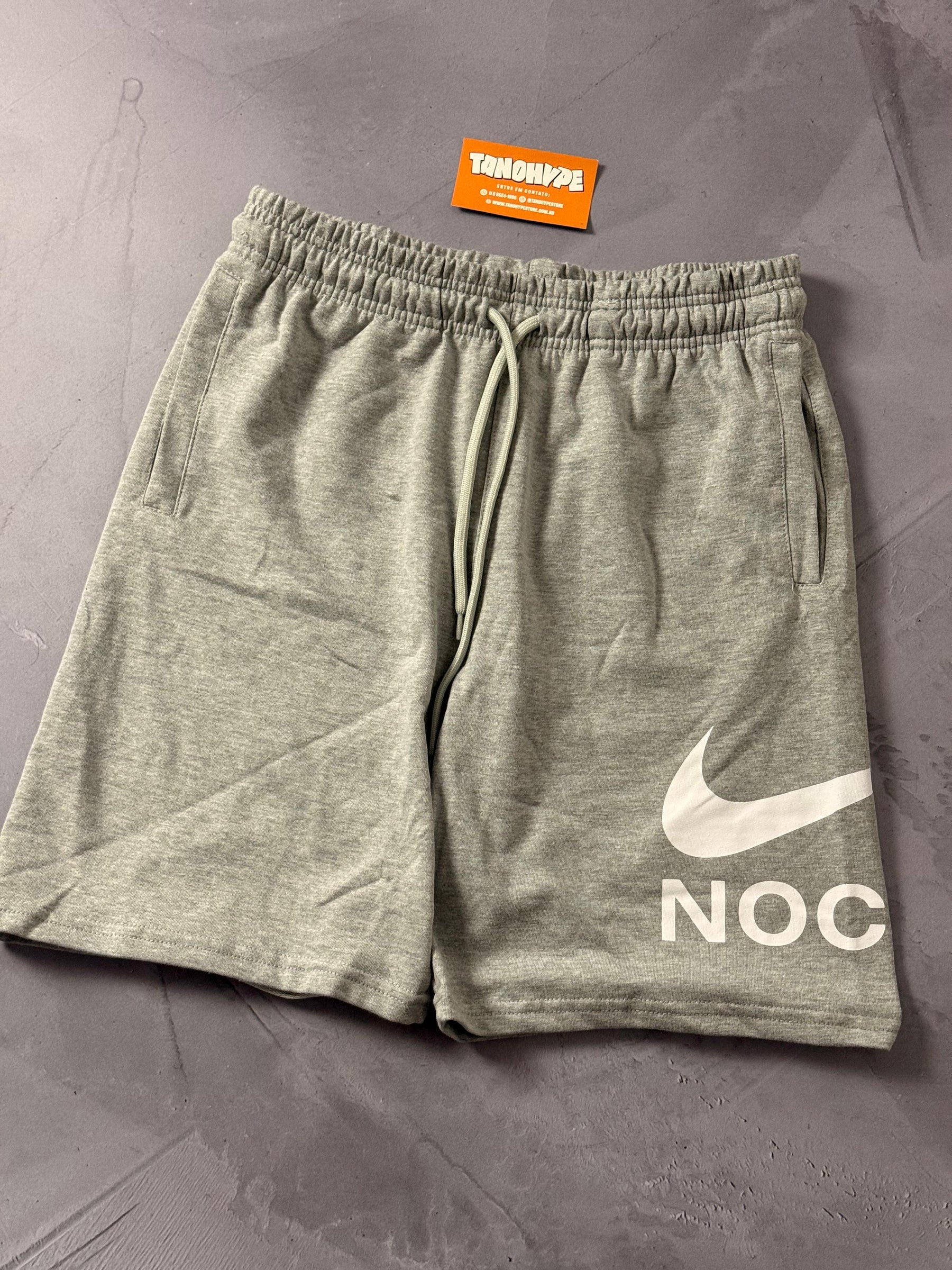 Shorts Moletom Nike x Nocta - Cinza