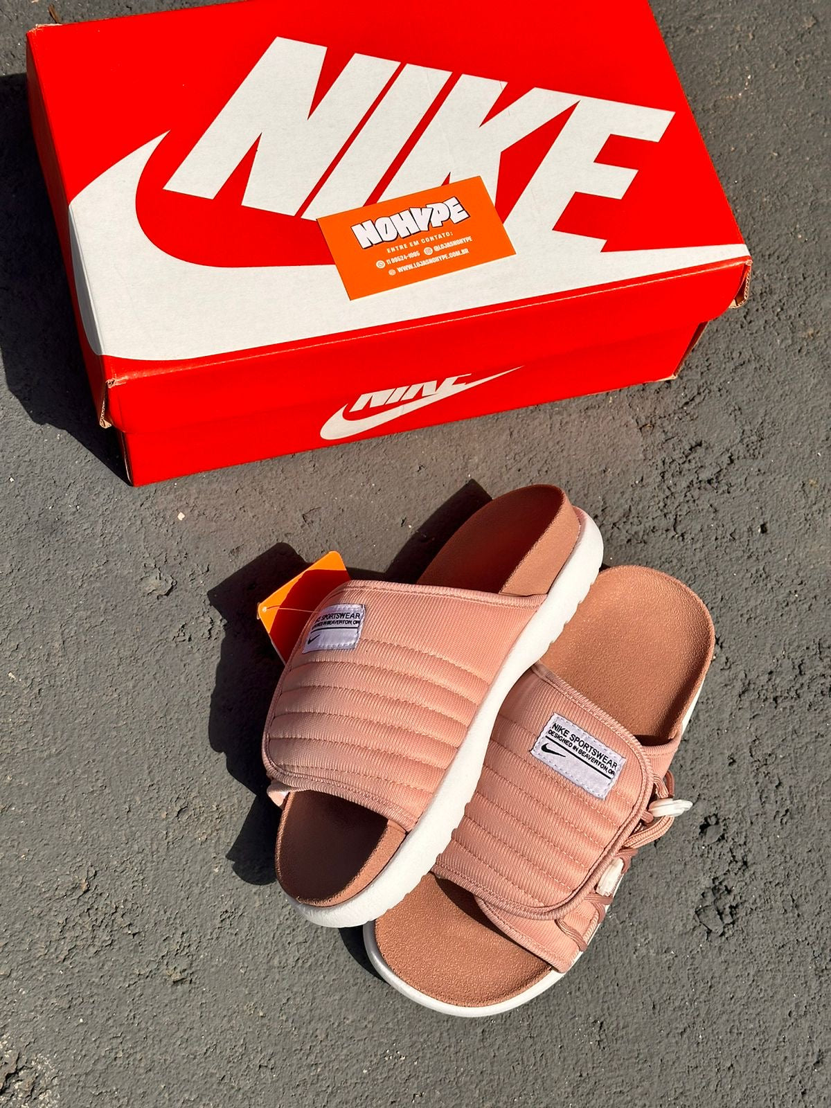 Chinelo Slide Asuna 2.0 Nike - Rosa