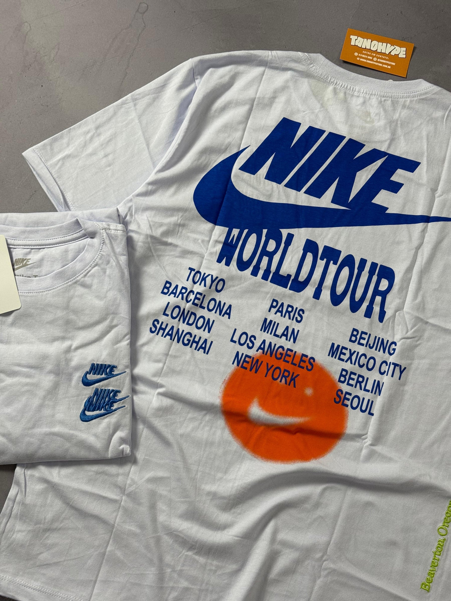 Camiseta Nike World Tour 2.0 - Branco