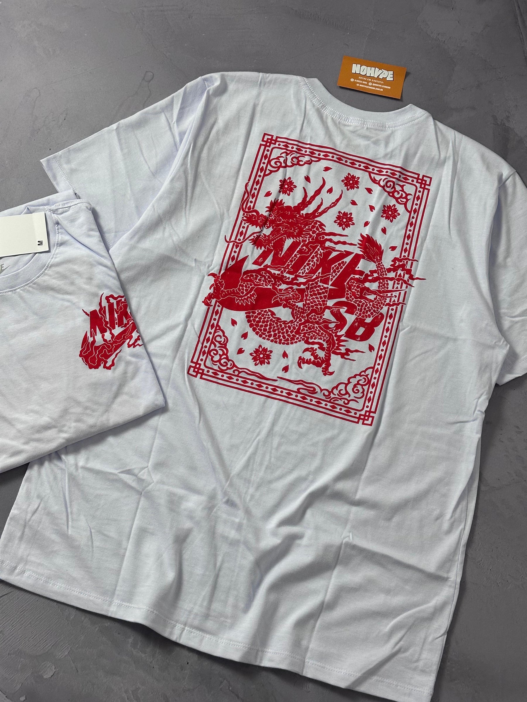 Camiseta Nike Sb Dragon - Branco