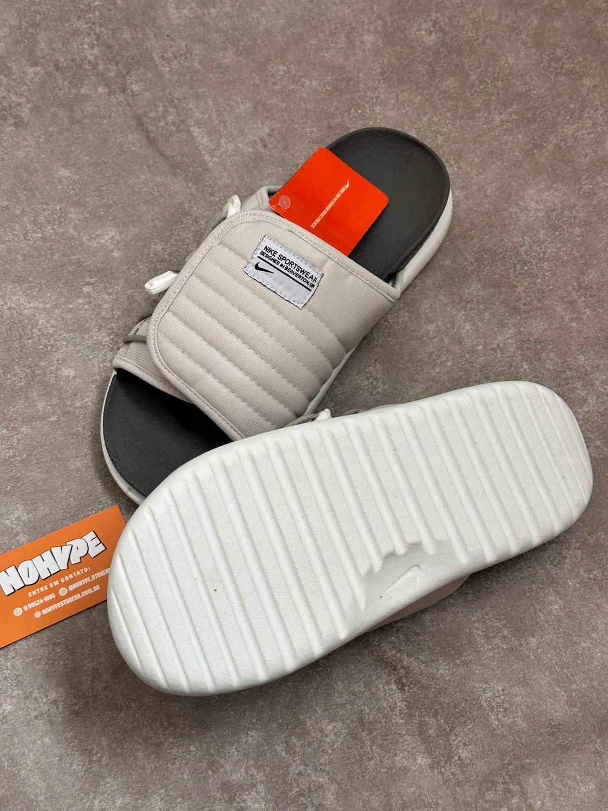 Chinelo Slide Asuna 2.0 Nike - Cinza