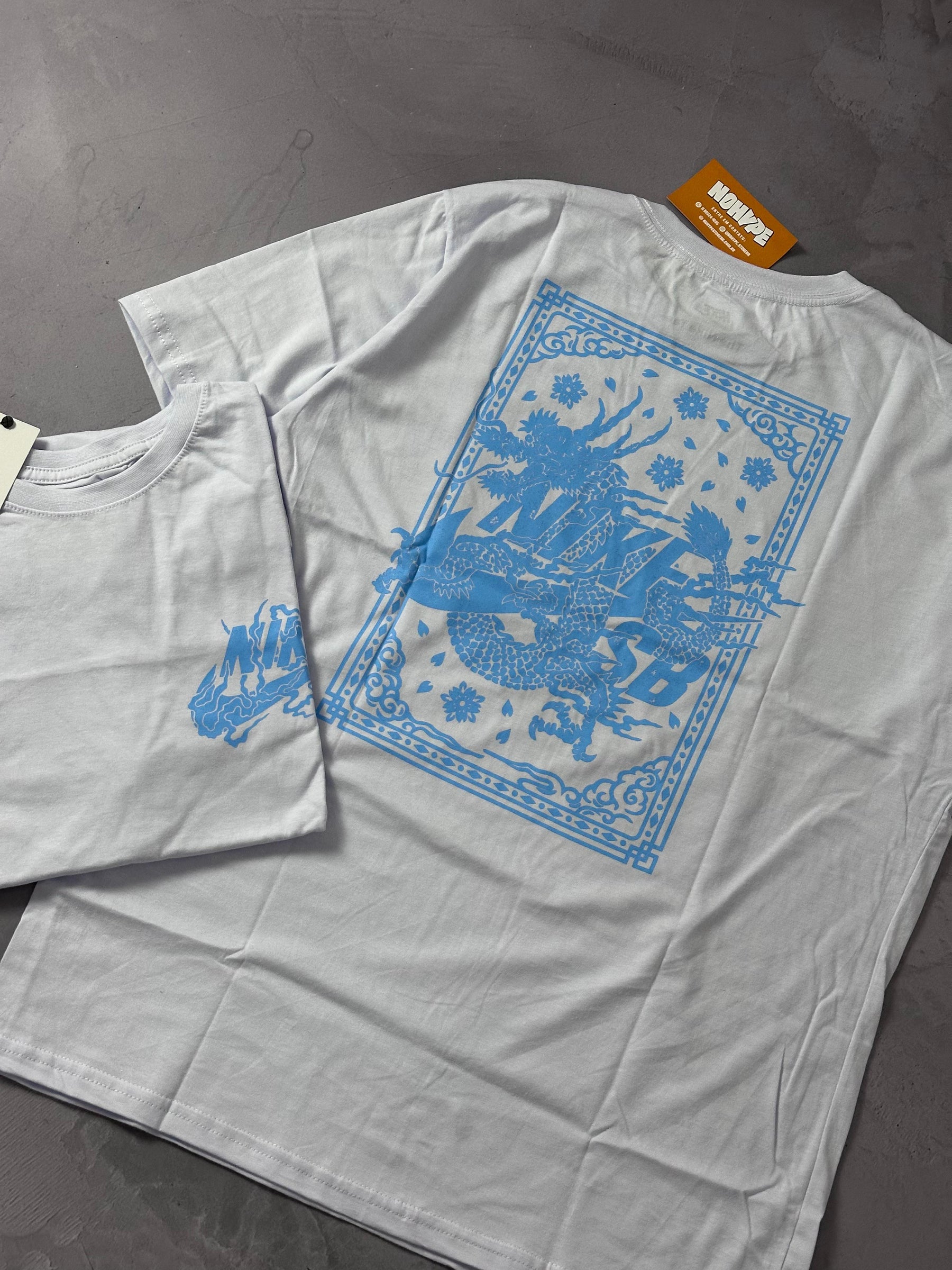 Camiseta Nike Sb Dragon - Branco/Azul
