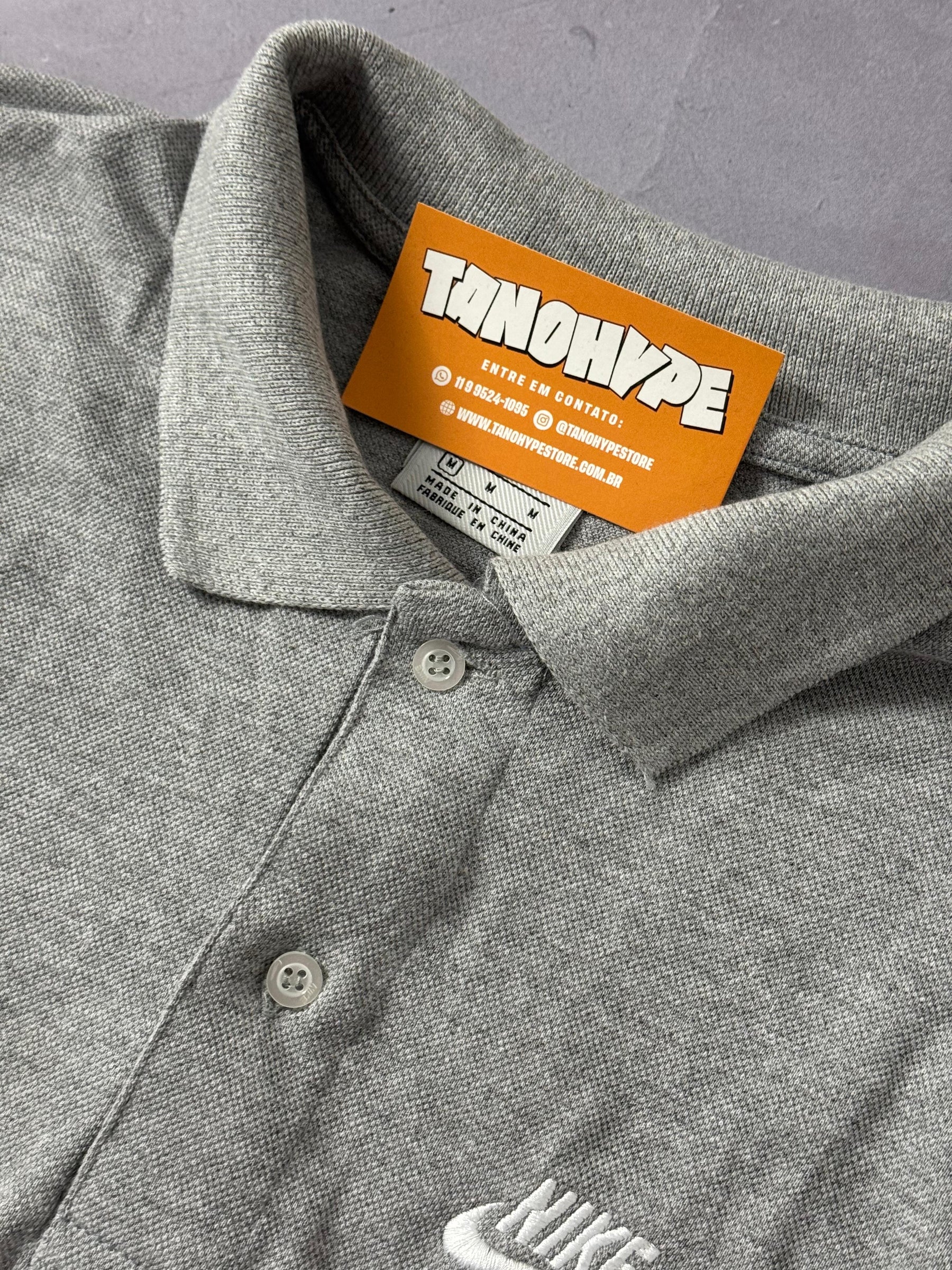 Polo Nike Sportswear - Cinza
