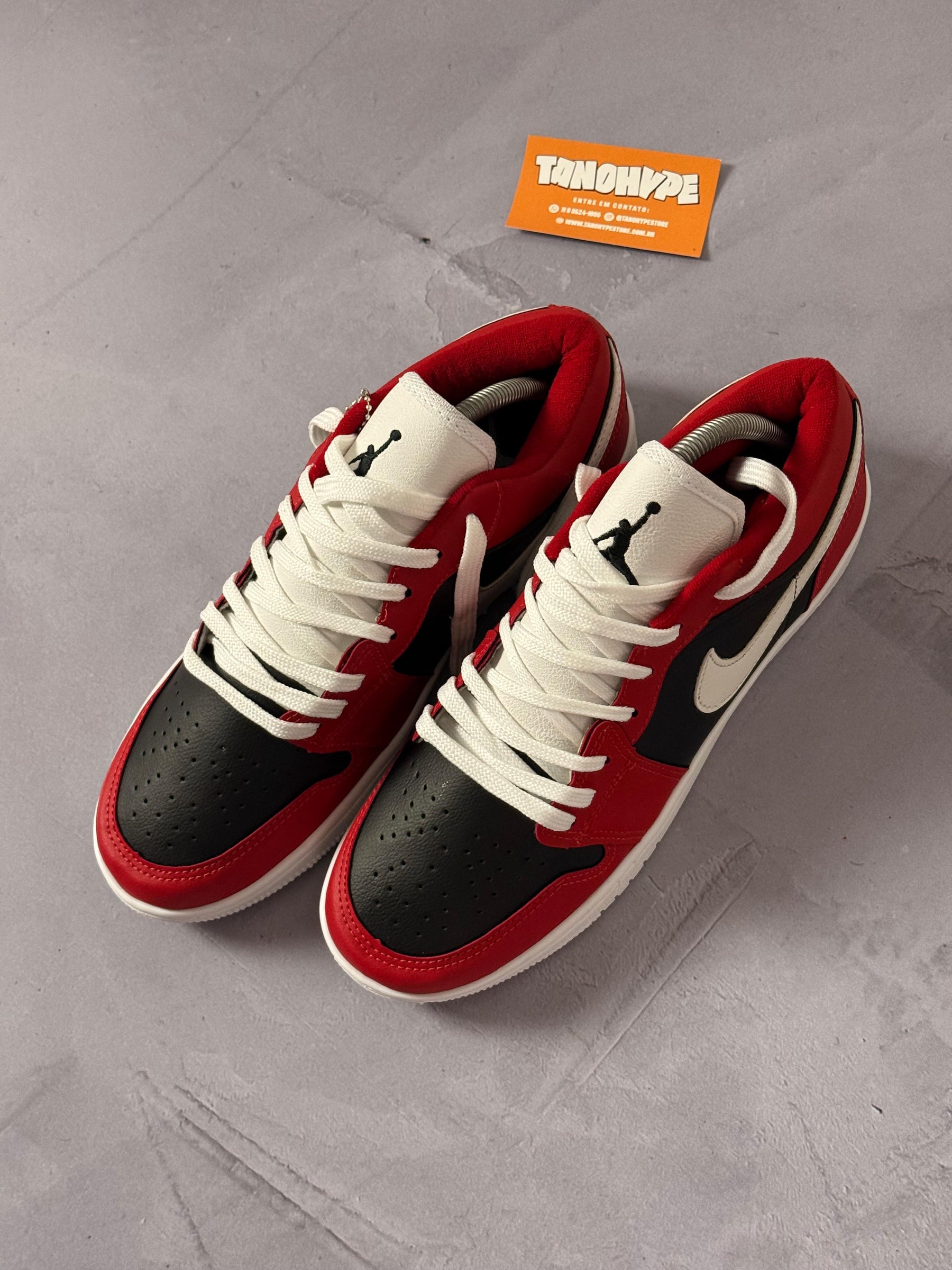 Tênis Nike Air Jordan Low 1 - Vermelho/Branco
