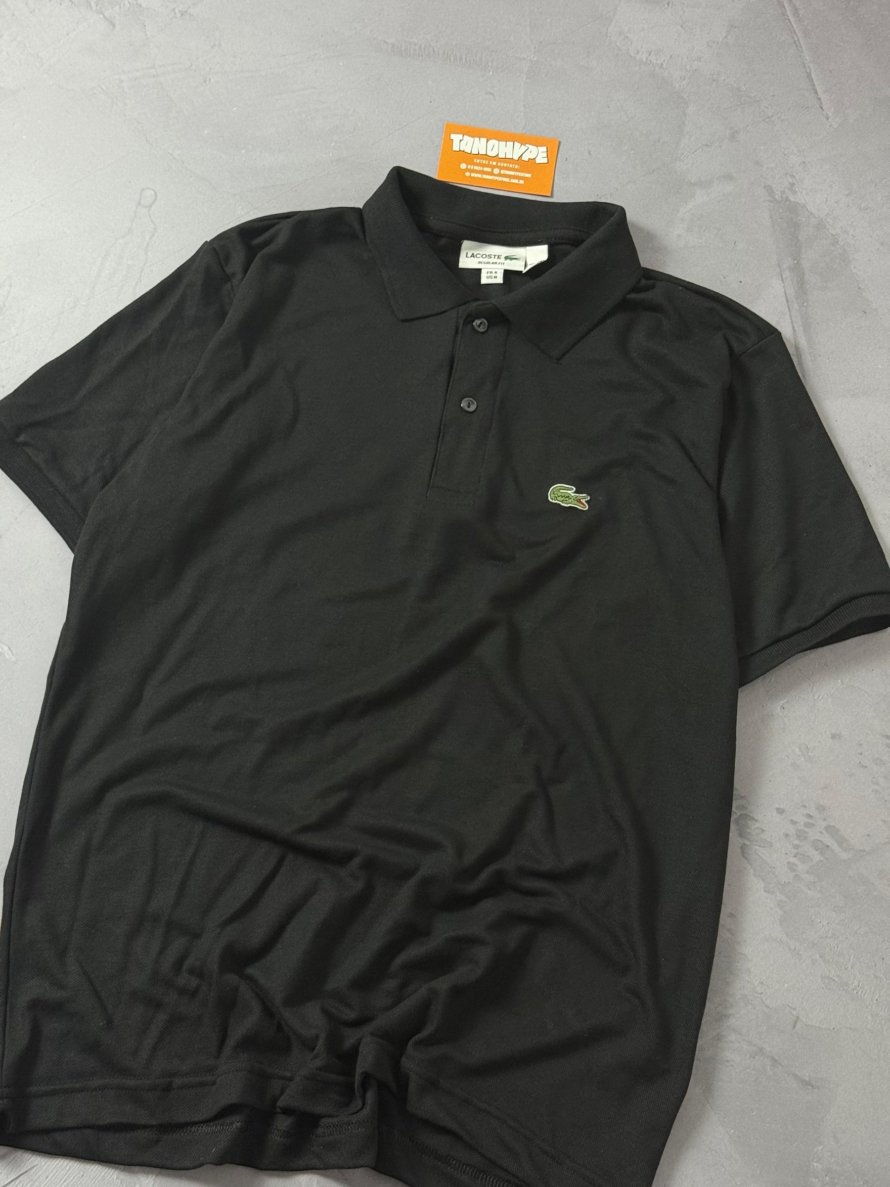 Polo Lacoste - Preta