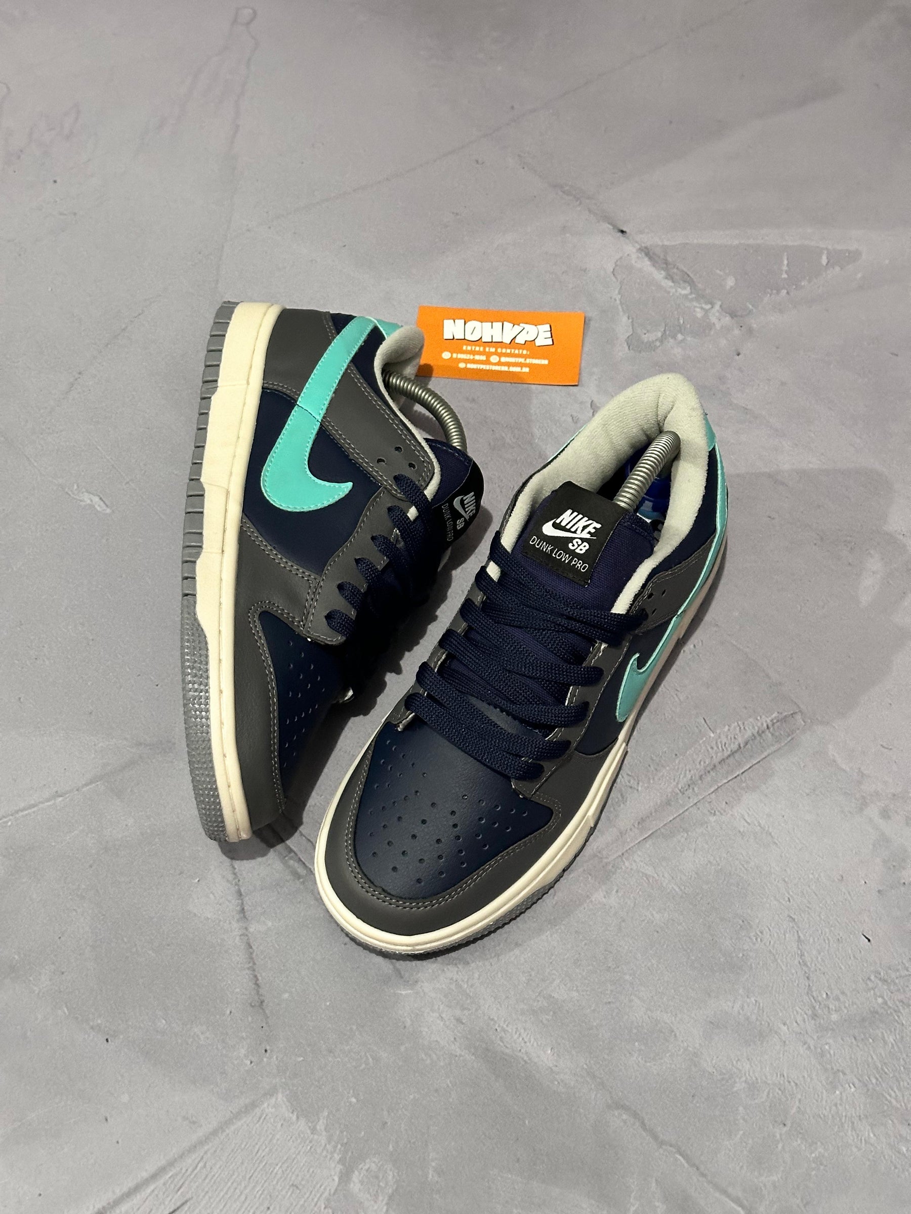 Tênis Nike Dunk Retrô - Cinza/Azul