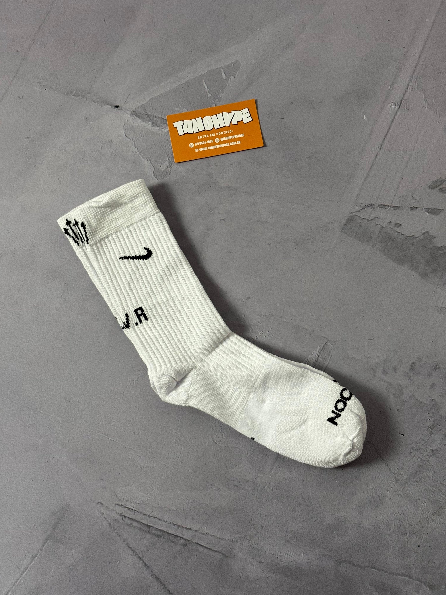Meia Cano Alto Nike x Nocta - Branca