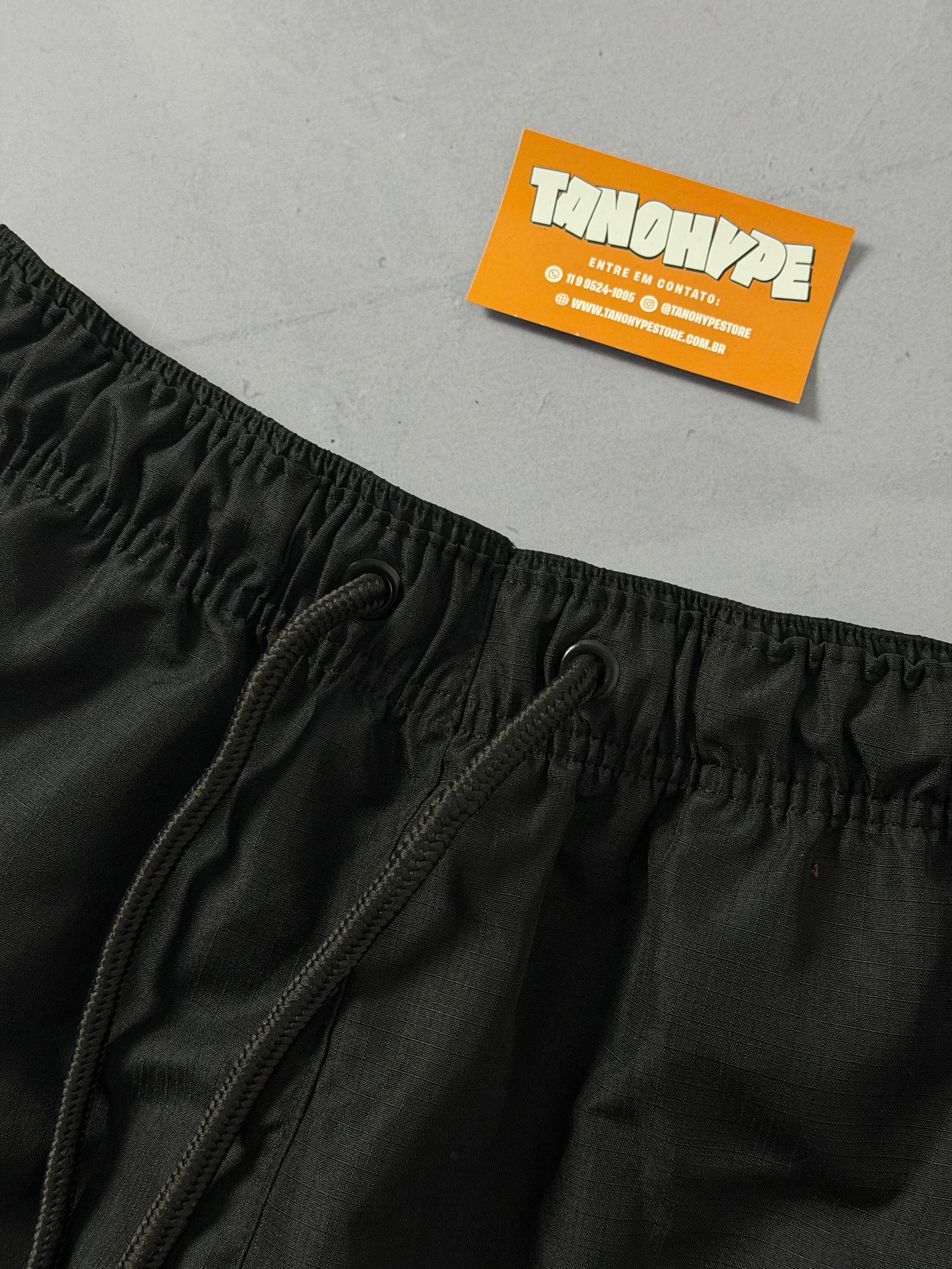 Shorts Tactel Nike Stussy Vazado - Preto