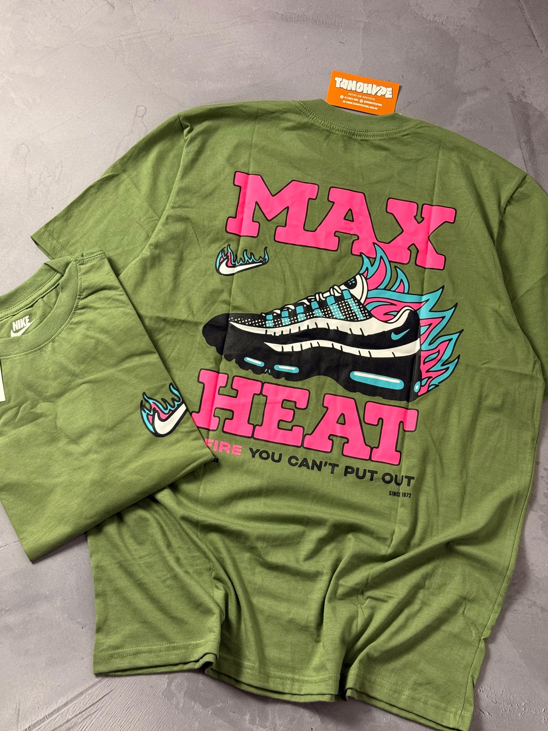 Camiseta Nike Max Heat - Verde