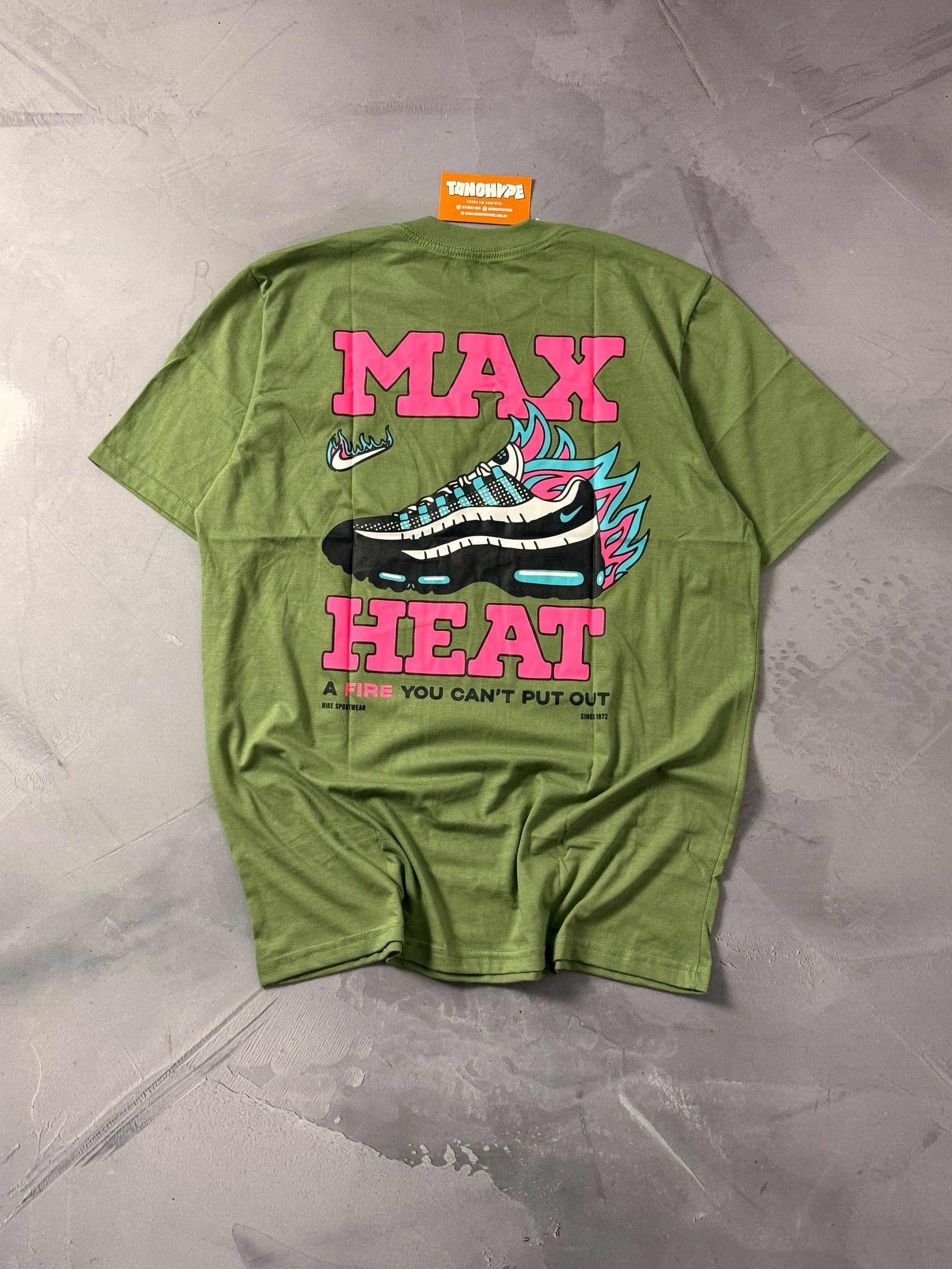 Camiseta Nike Max Heat - Verde