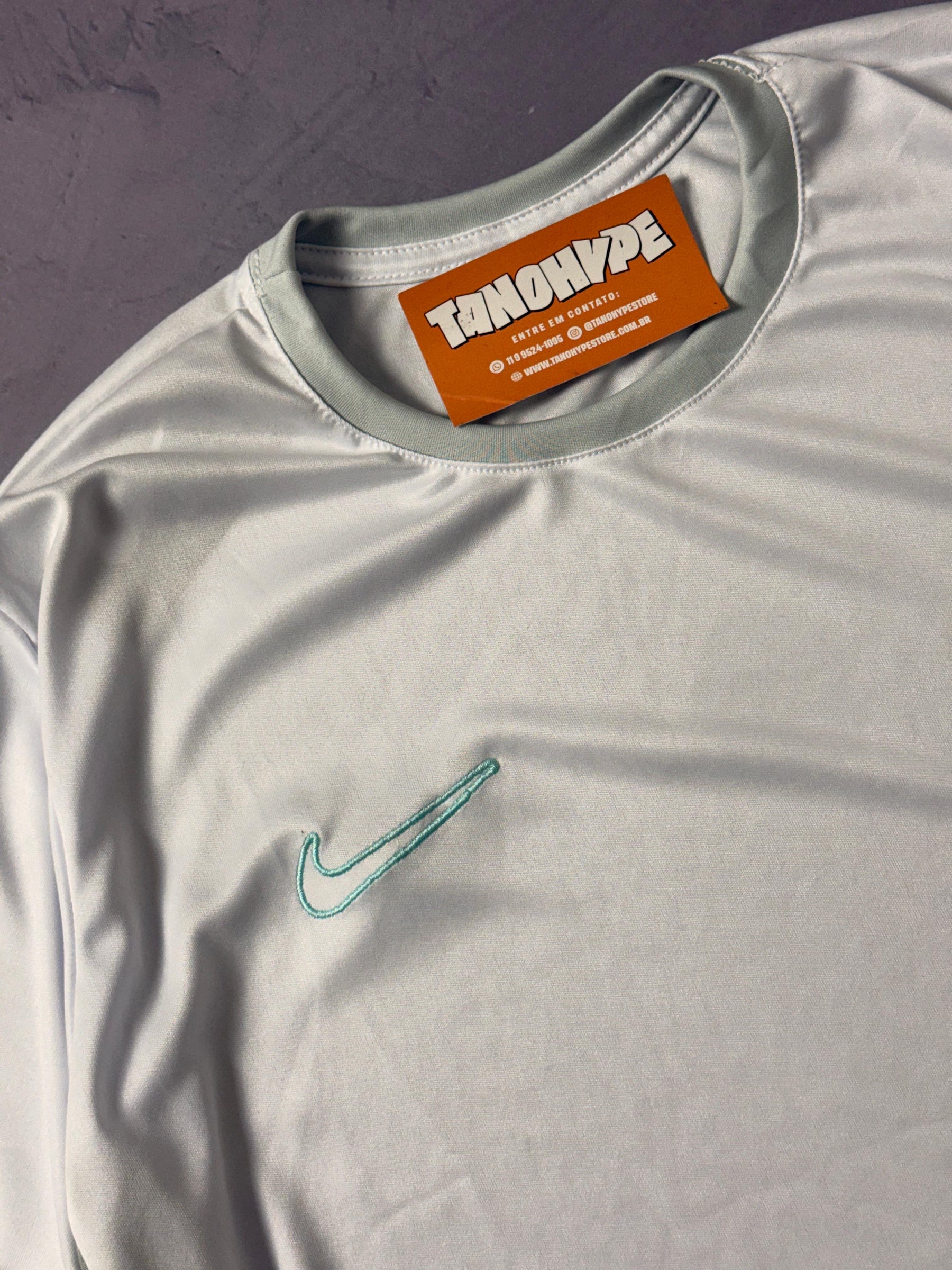 Conjunto Nike Academy 2025 - Cinza/Branco