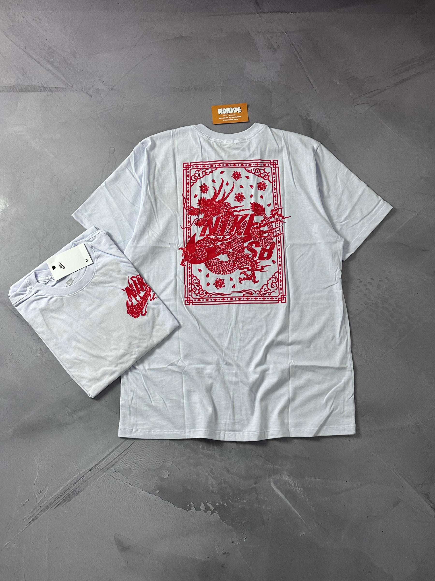Camiseta Nike Sb Dragon - Branco