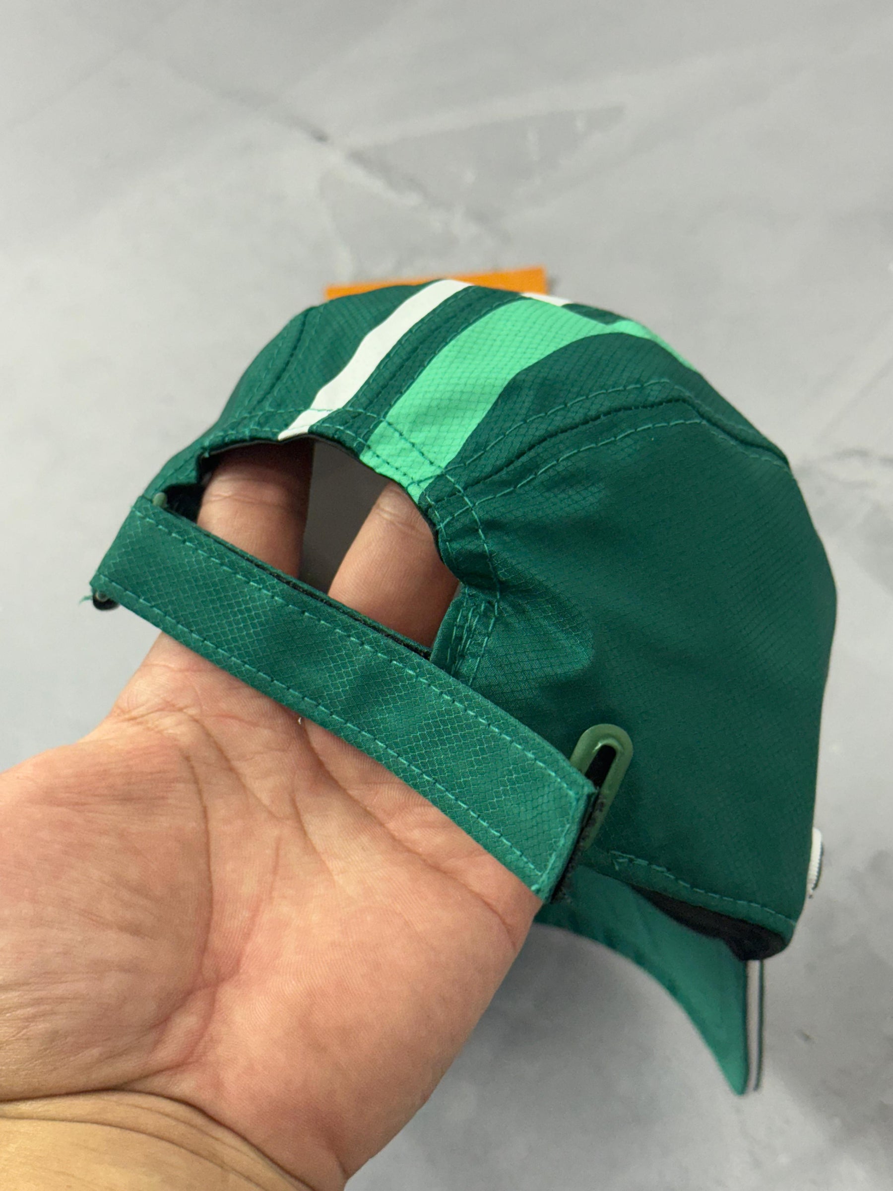 Boné Lacoste Five Panel Listras - Verde