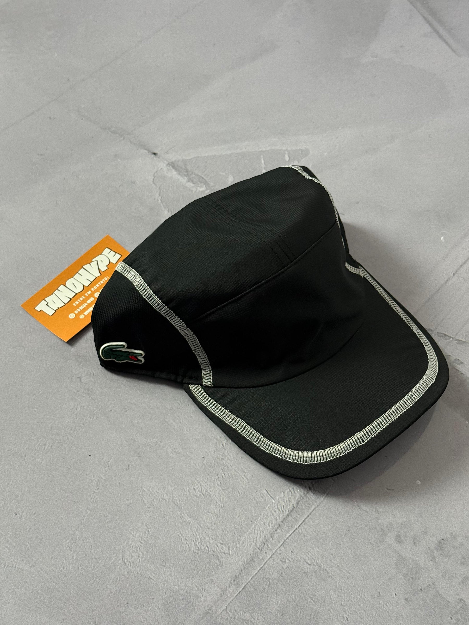 Boné Lacoste Five Panel - Preto