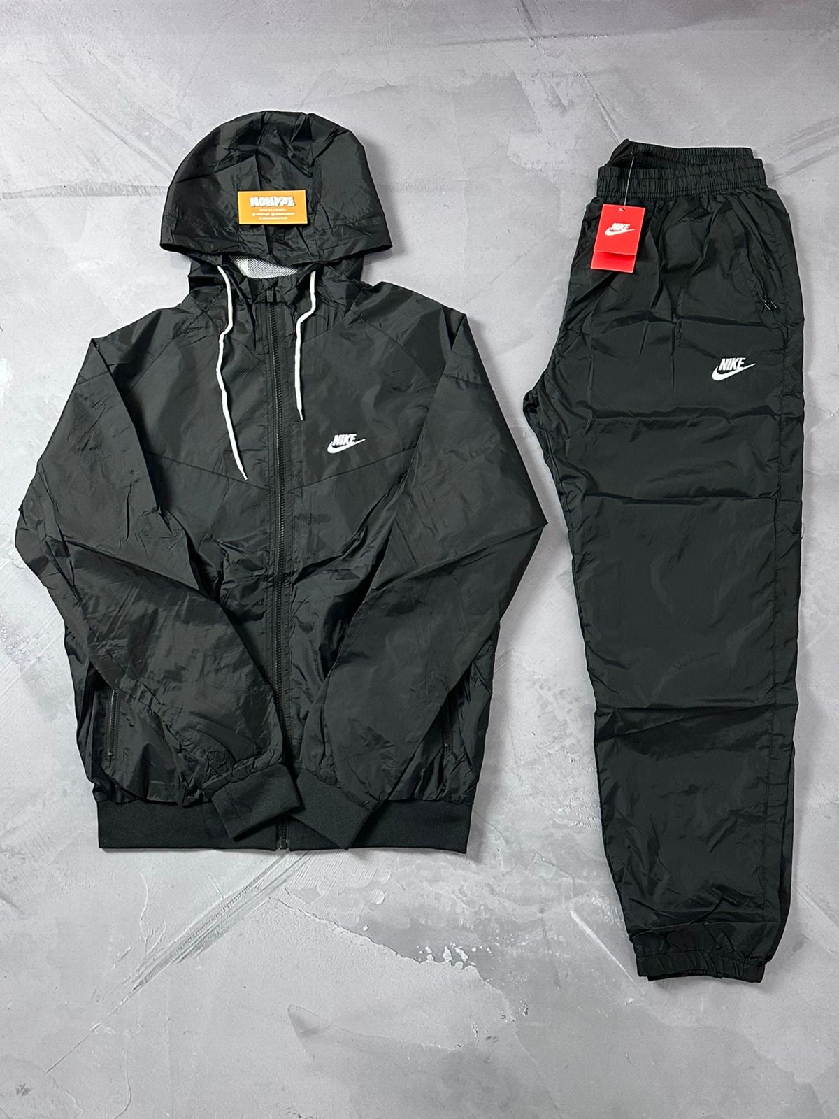 Conjunto Nike - Calça + Corta Vento Preto