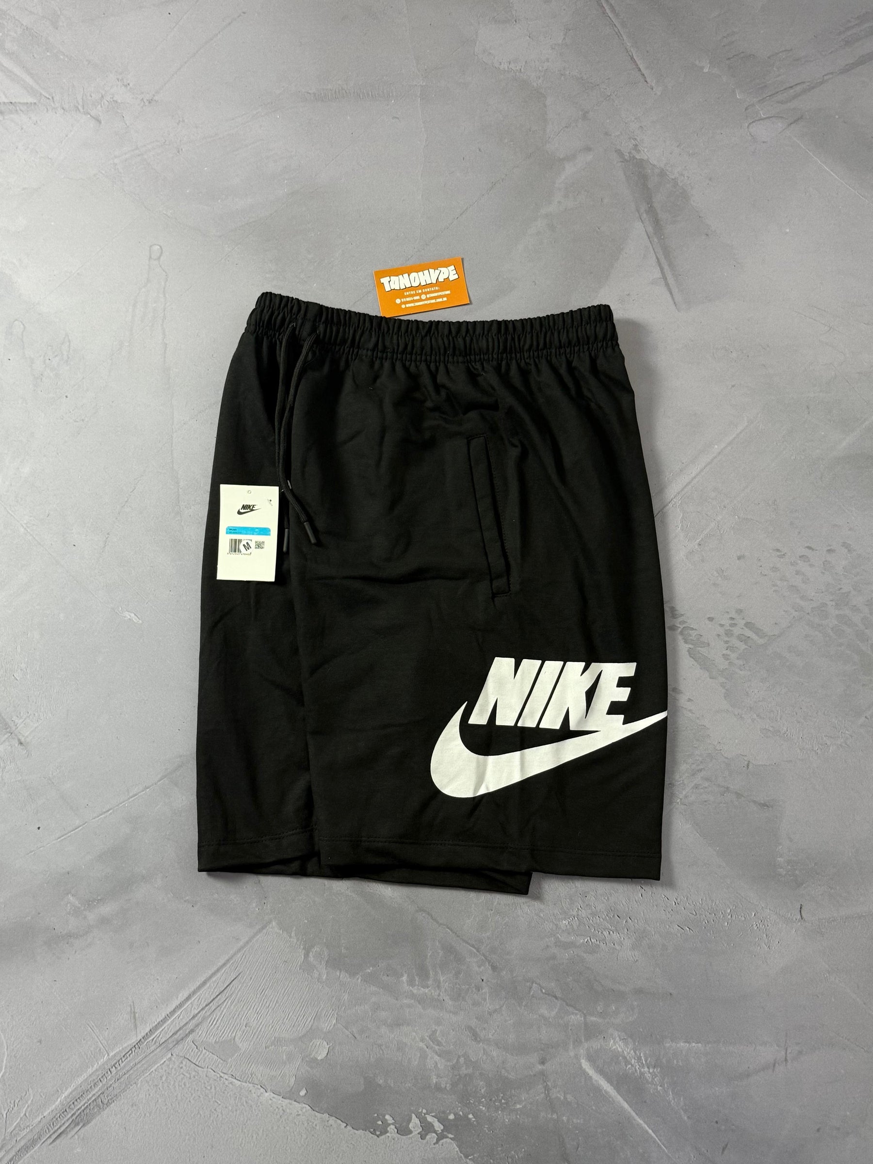 Shorts Moletom Nike Icon - Preto