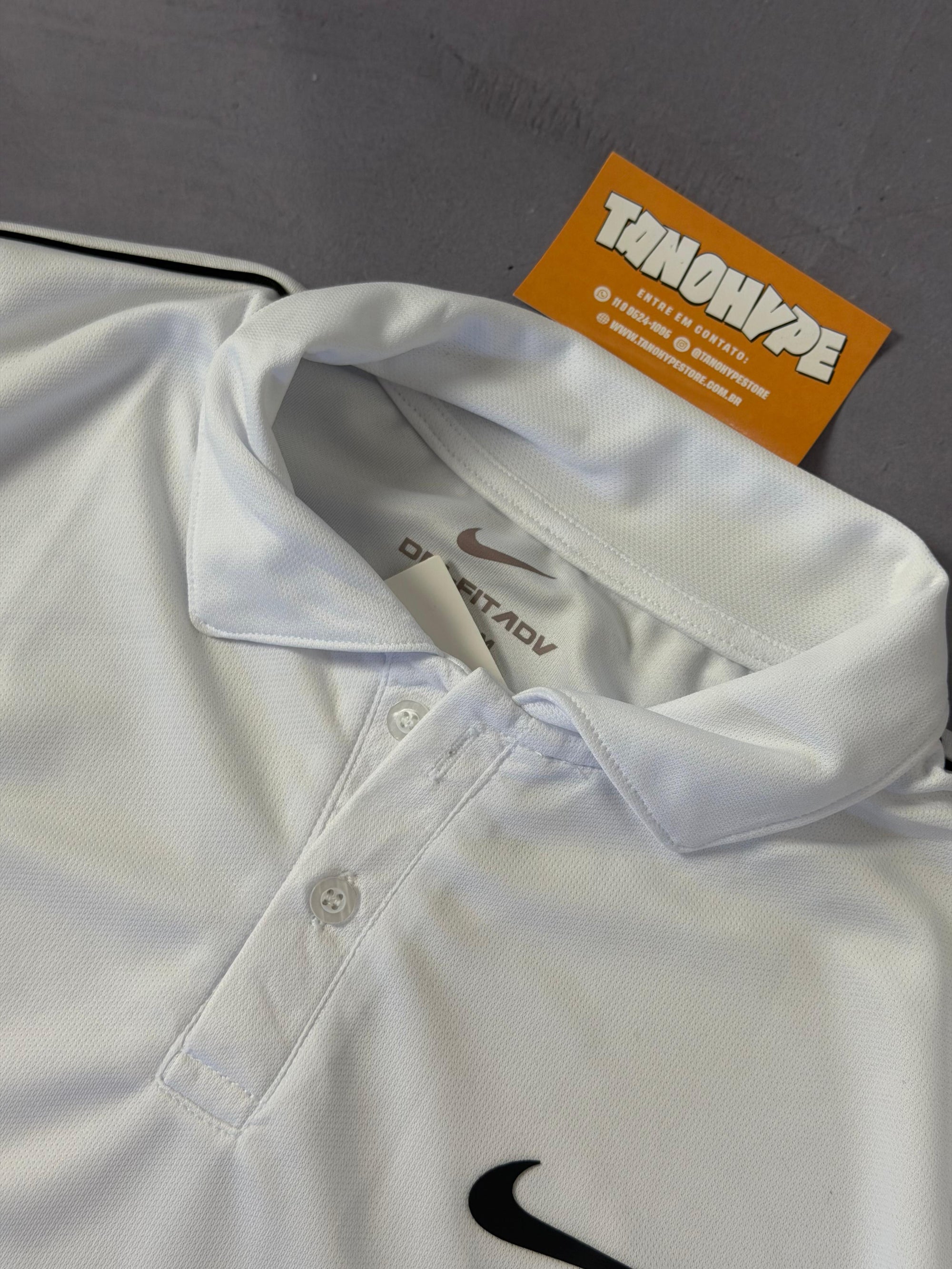 Polo Nike Dri Fit - Branca