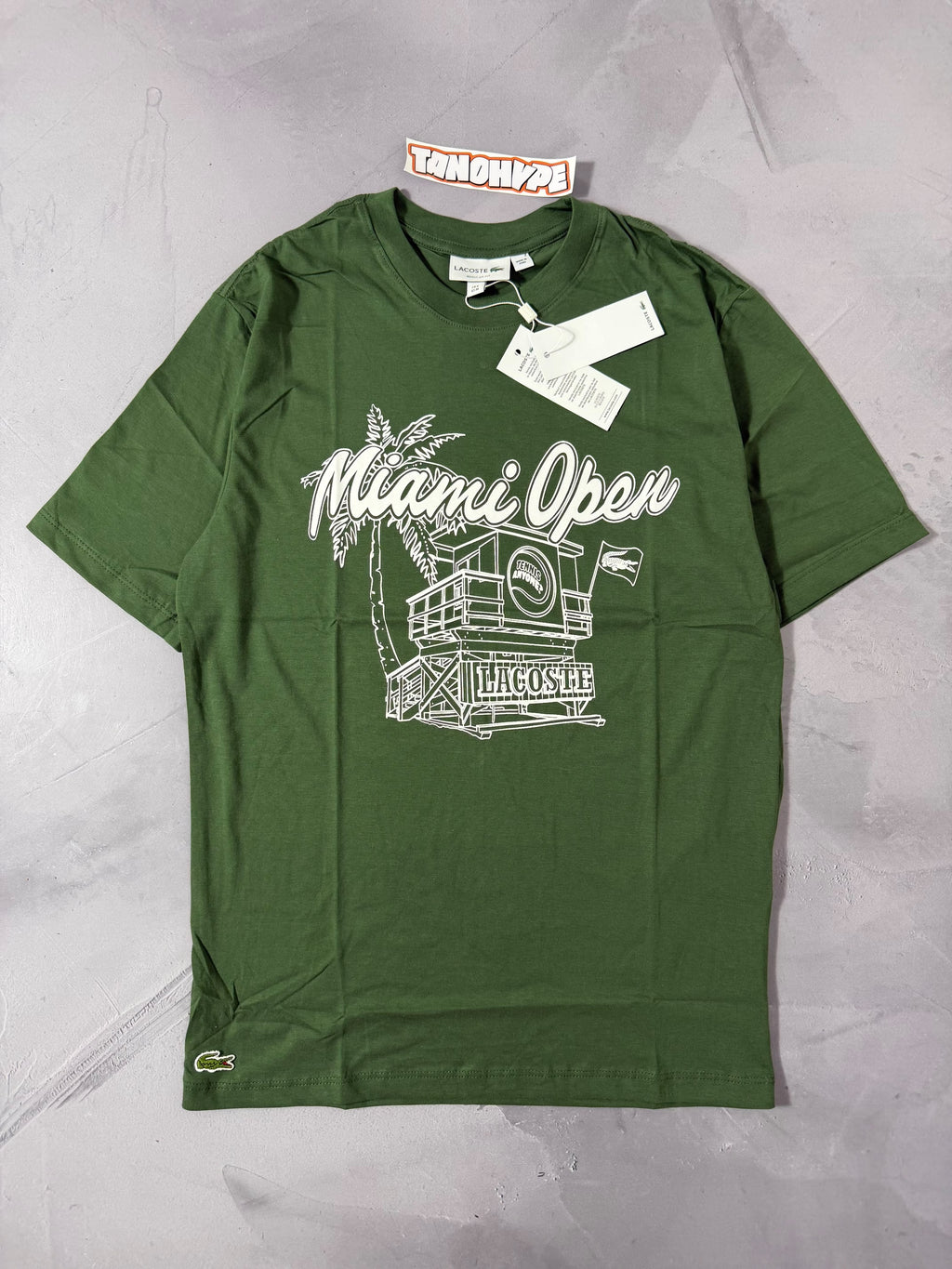Camiseta Lacoste Miami Open - Verde