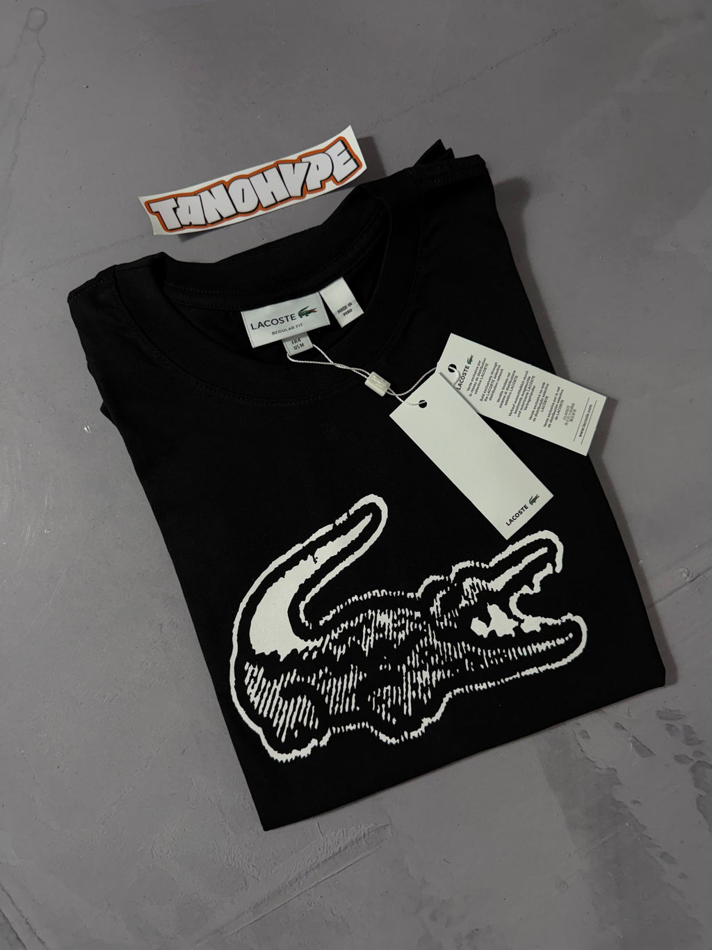 Camiseta Lacoste Logo Failed - Preto