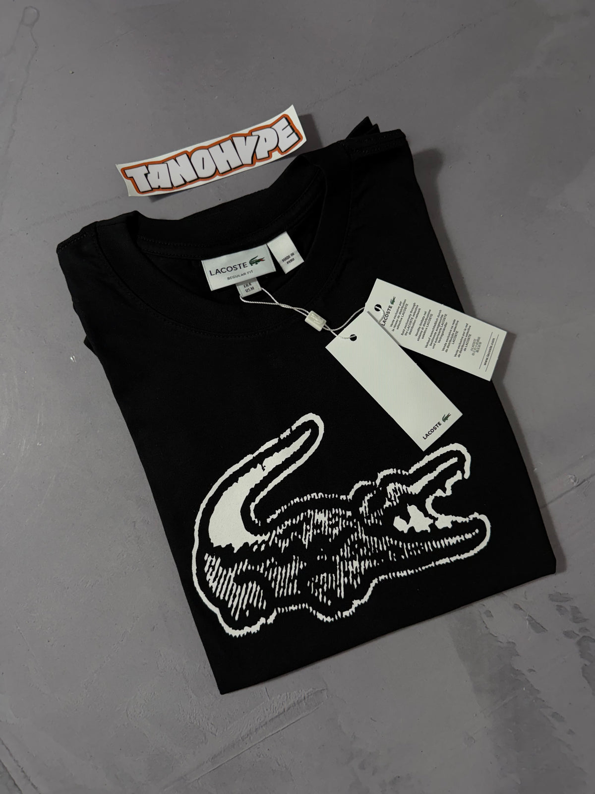 Camiseta Lacoste Logo Failed - Preto
