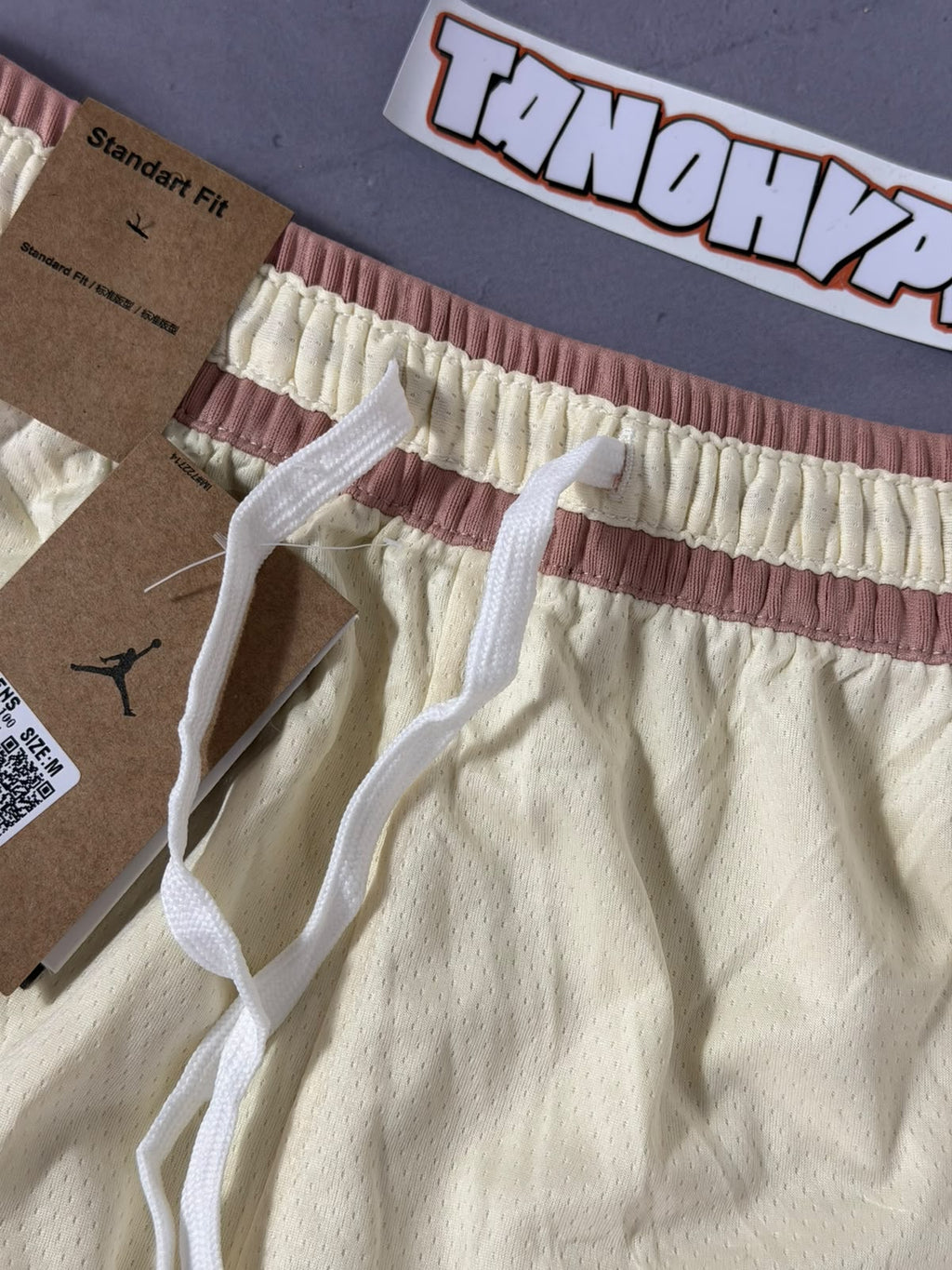 Shorts Jordan Diamond Dri Fit - Creme e Salmão
