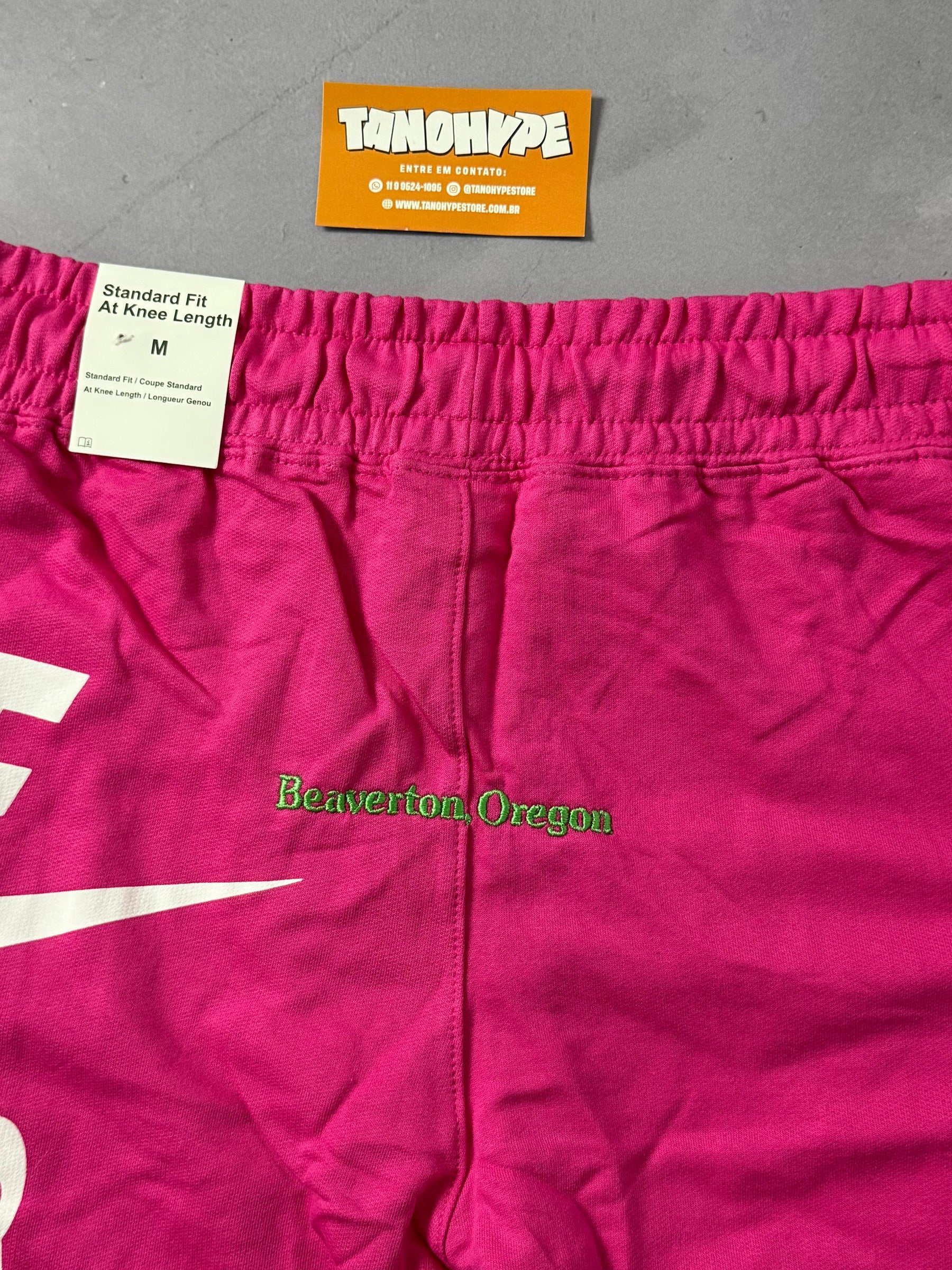Shorts Moletom Nike World Tour - Rosa