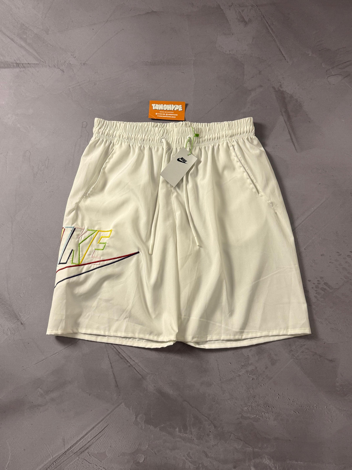 Shorts Tactel Nike Color - Branco